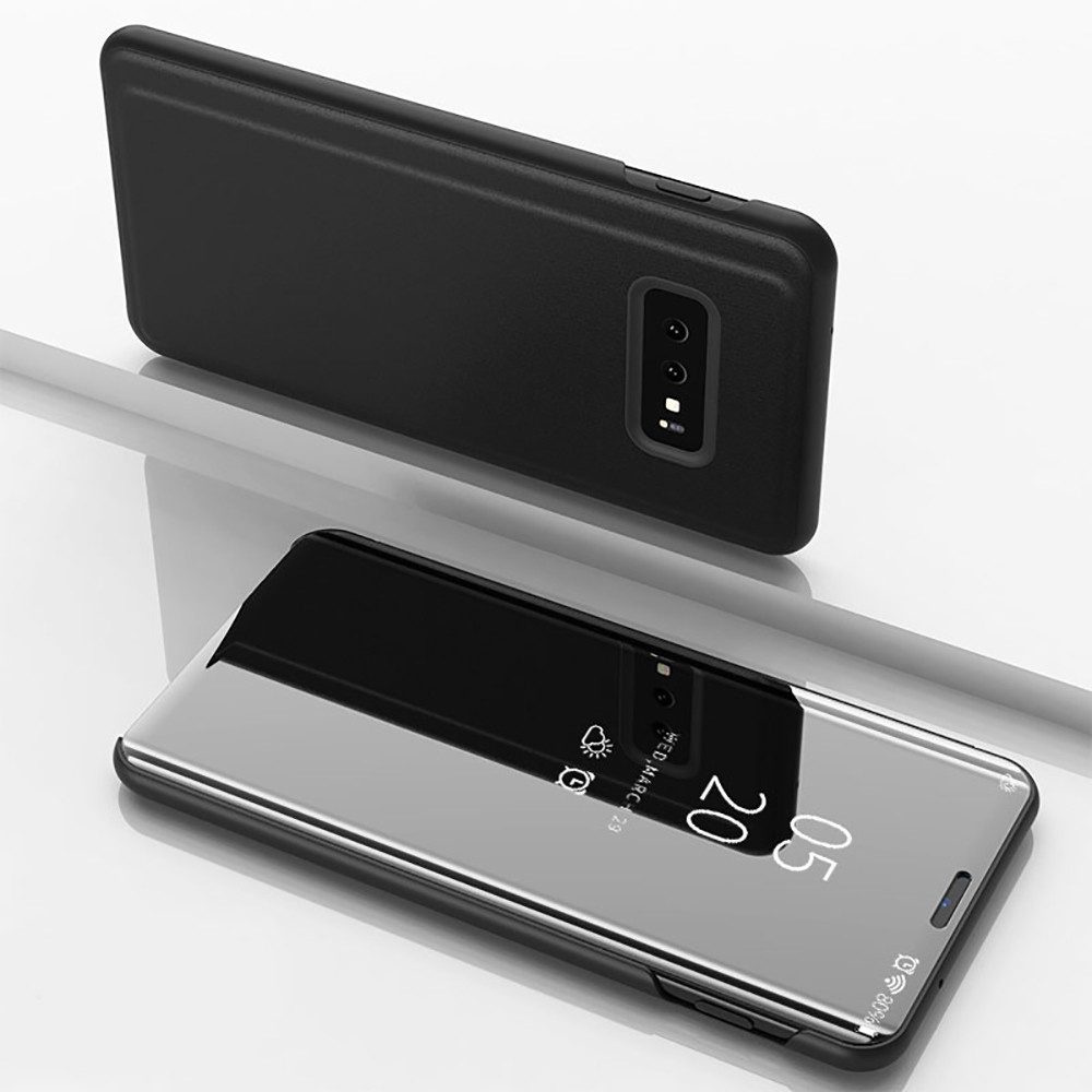 FITSU Handyhülle Handytasche für Samsung Galaxy Hülle Spiegel Flipcase Handyhülle Cover, Schlanke Klapphülle, elegantes Flipcase, Handyhülle mit Standfunktion
