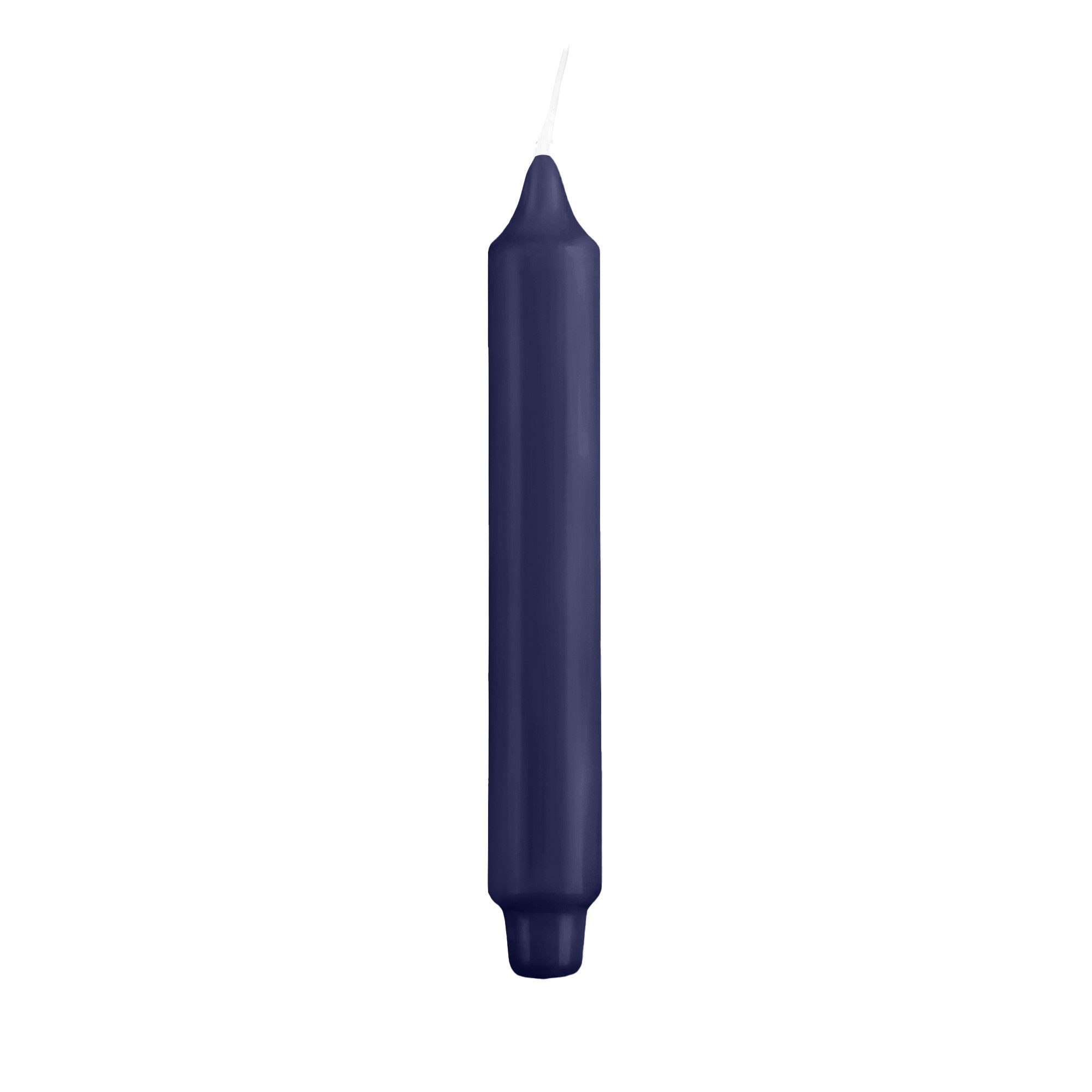 Kopschitz Kerzen Tafelkerze Stabkerzen mit Zapfenfuß Dunkelblau, 300 x Ø 30 mm, 6 Stück