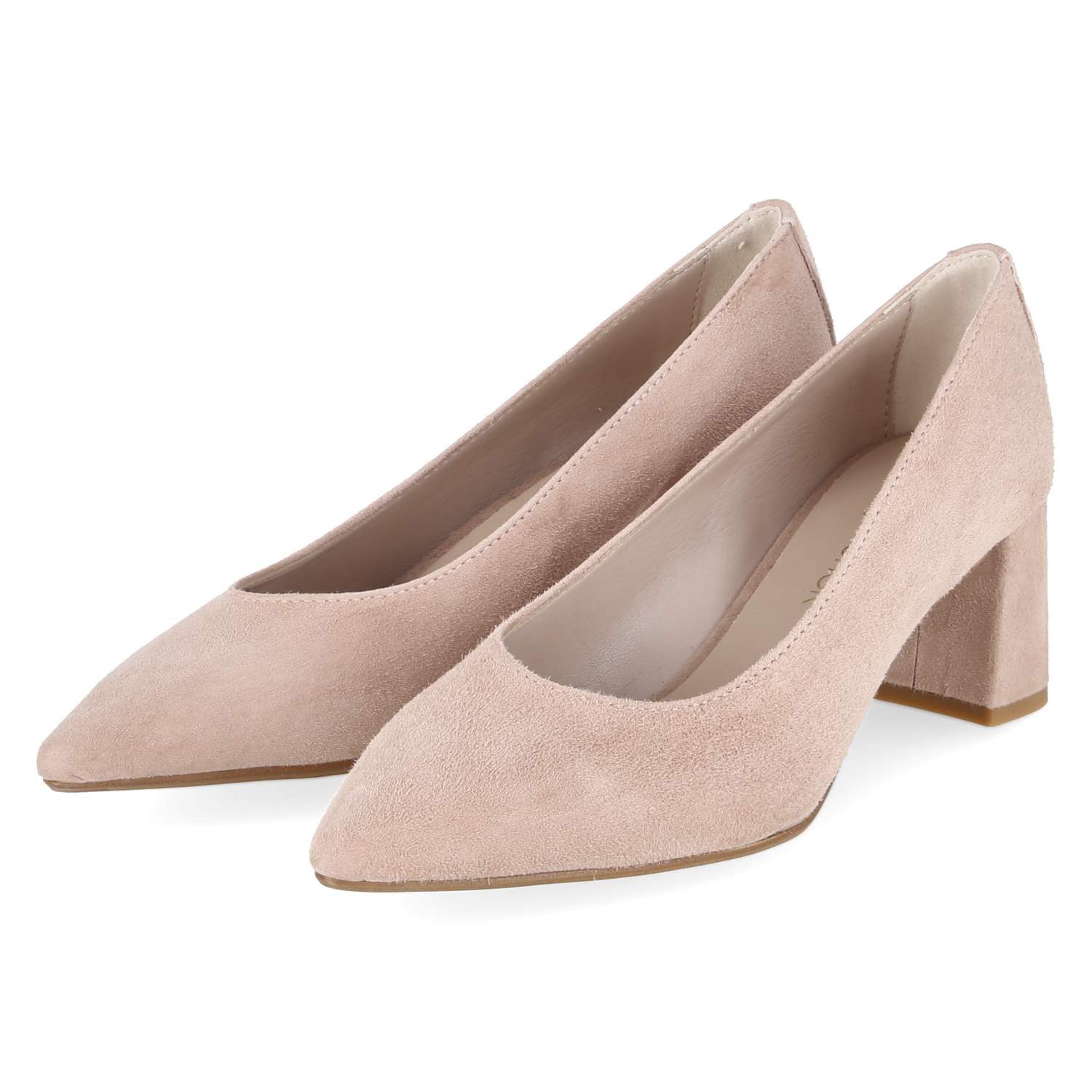 Kaerlek Kaerlek K131 DESERTO Damen Rauleder beige Keilpumps