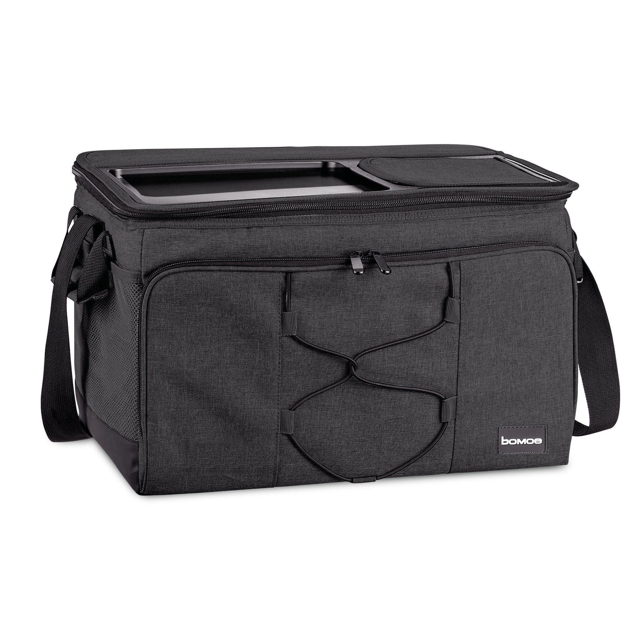 bomoe Kühltasche 45 Liter Kühltasche faltbar IceBreezer, Anthrazit, Outdoor Rucksack mit 16h Kühlfunktion