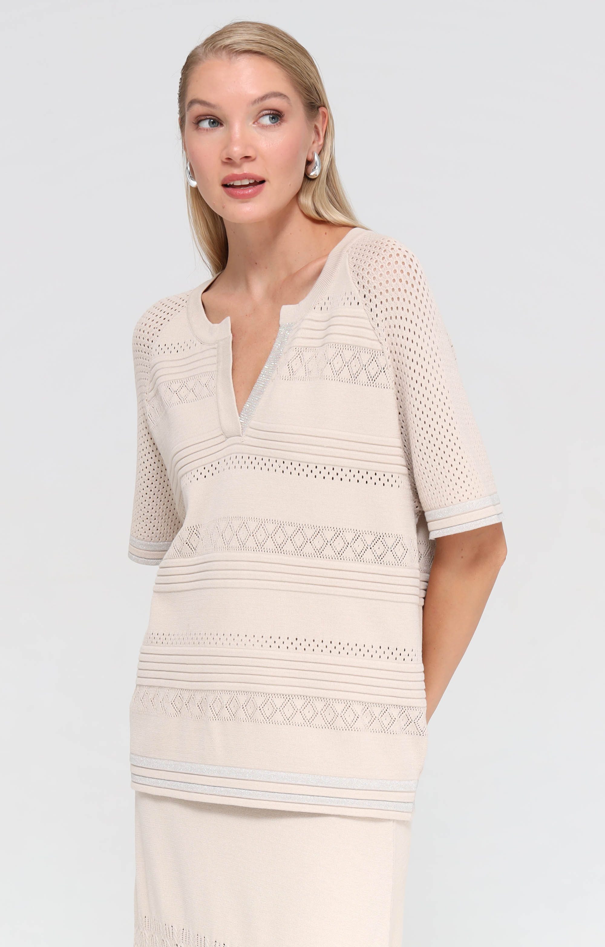 Passioni T-Shirt Oversized-Fit mit Strassdetails günstig online kaufen