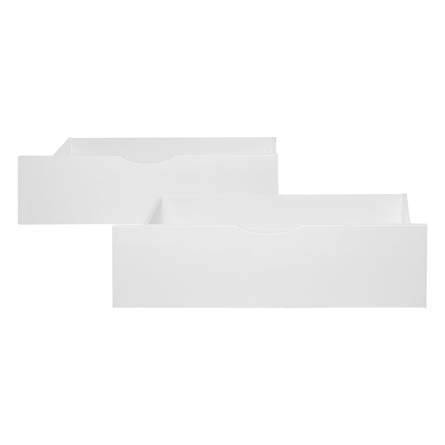 Homestyle4u Bettschubkasten Bettkasten 2er Set Holz Aufbewahrung mit Rollen Bettschublade Bett (2er Set, 2 St., 2 Bettkästen/2x Bettkasten/Schublade), B/H/T 72 x 12 x 52 cm, Stauraum