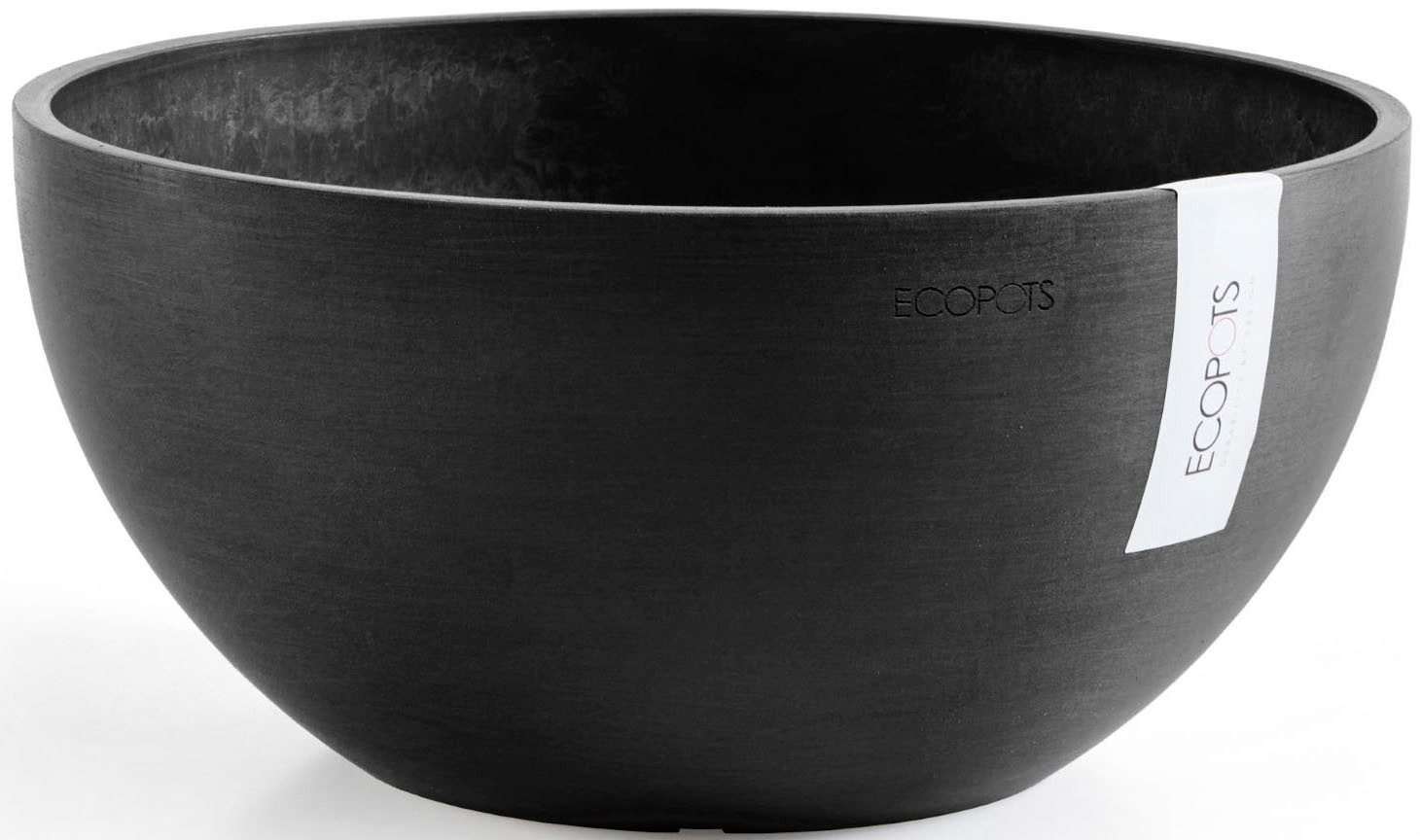 ECOPOTS Blumentopf BRUSSELS Dark Grey, BxTxH: 35x35x16,5 cm