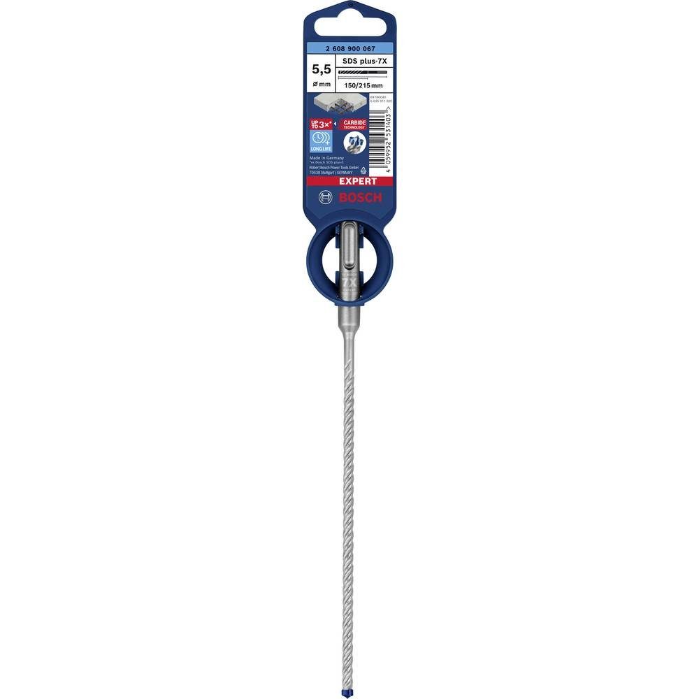 Bosch Accessories x 150 Hammerbohrer Spiralbohrer (Bosch-Professional Hammerbohrer, 215 mm, 5.5 x (Blau)