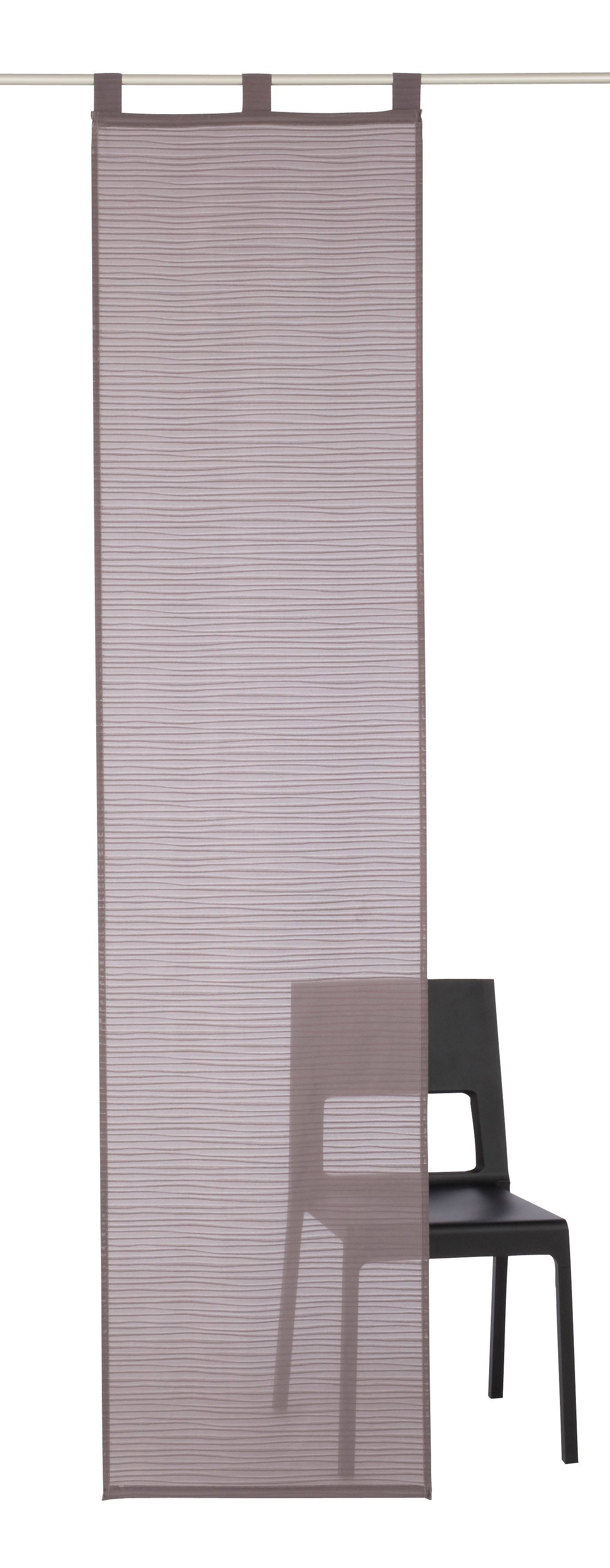 HOME WOHNIDEEN Schiebegardine Sarnia (1 St), Schlaufen, halbtransparent, Vo günstig online kaufen