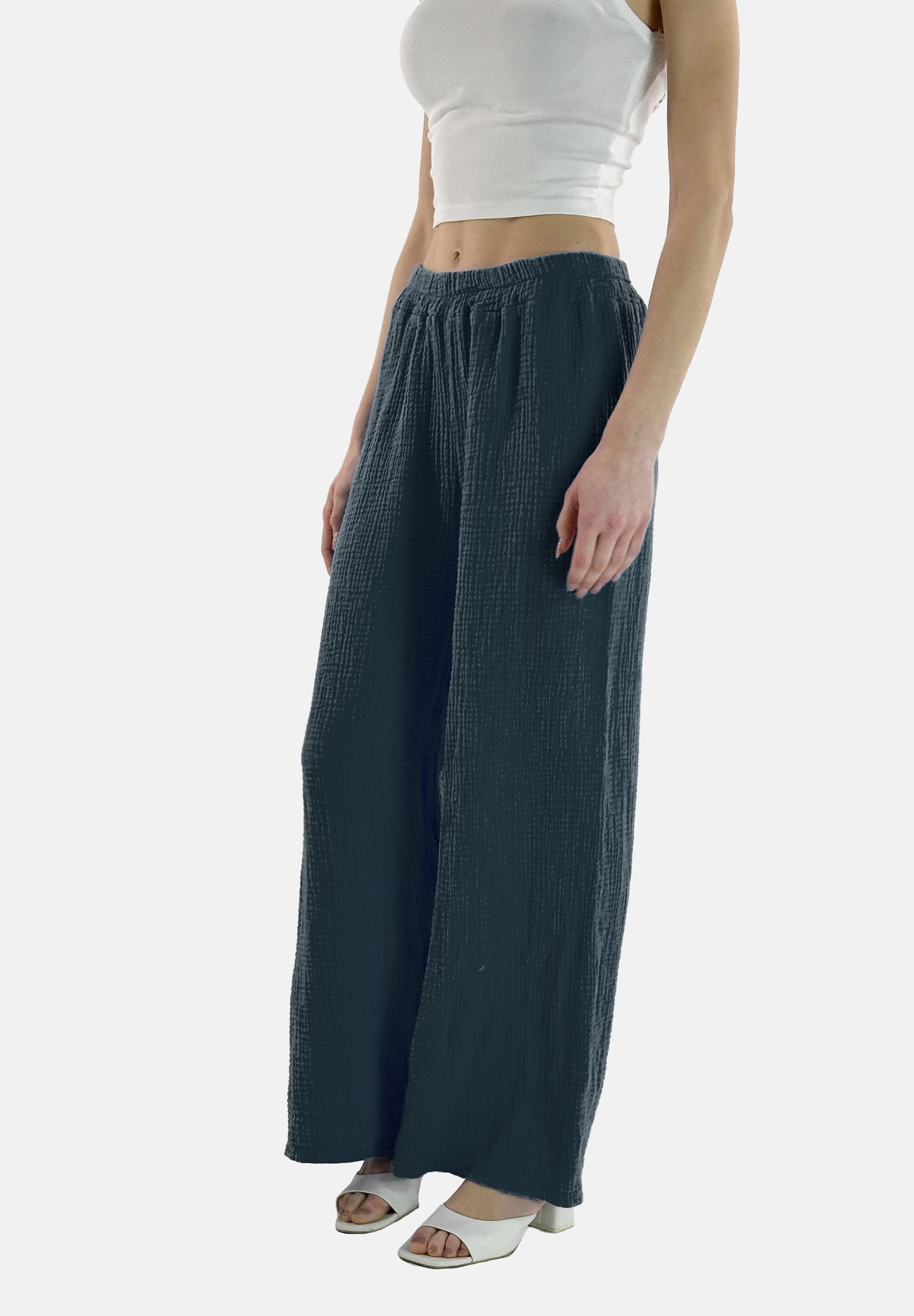 Elara Stoffhose Mouseline Hose (1-tlg)