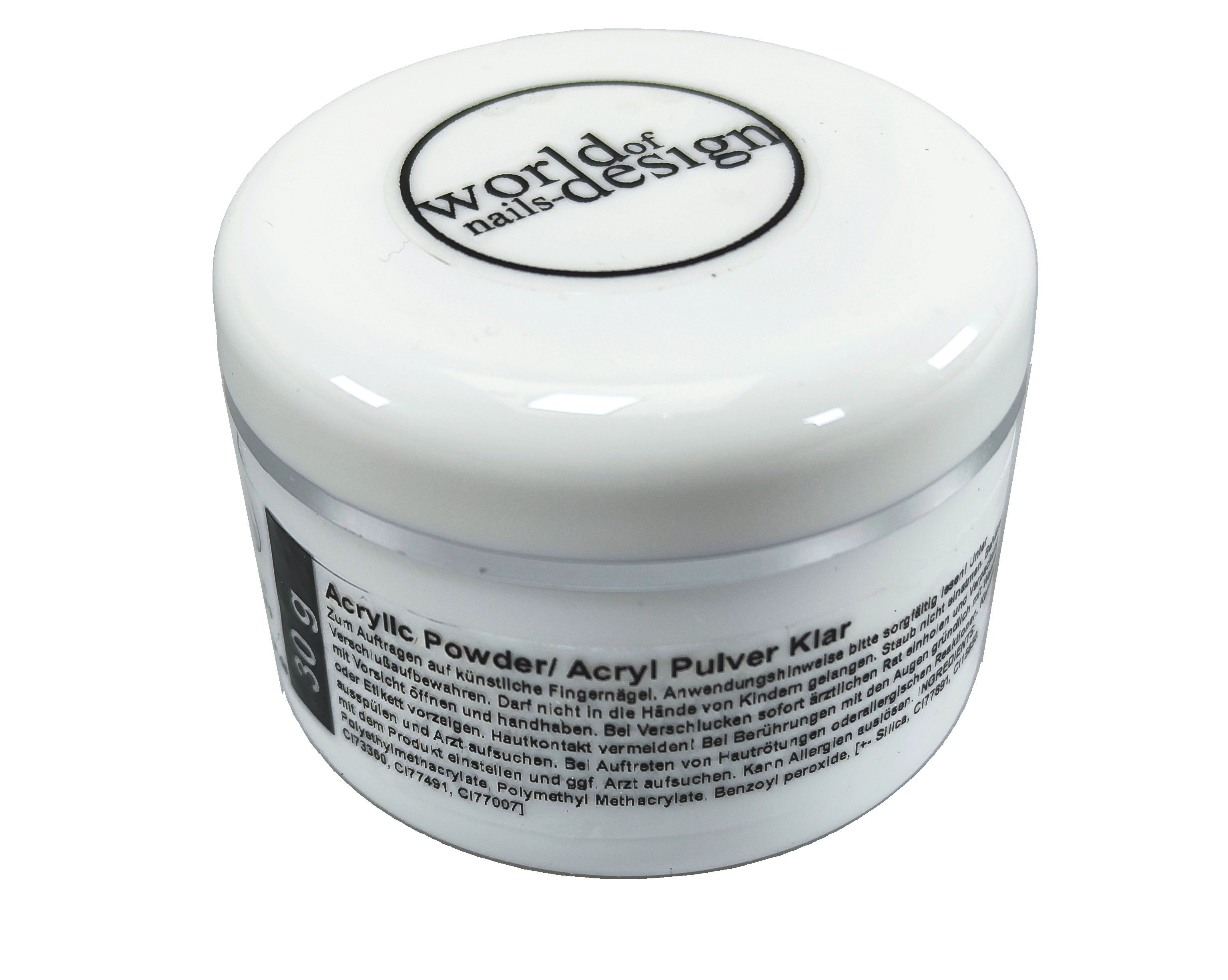 World of Nails-Design Kunstfingernägel 30g Acrylpulver in diversen Farben, feinpulvrig