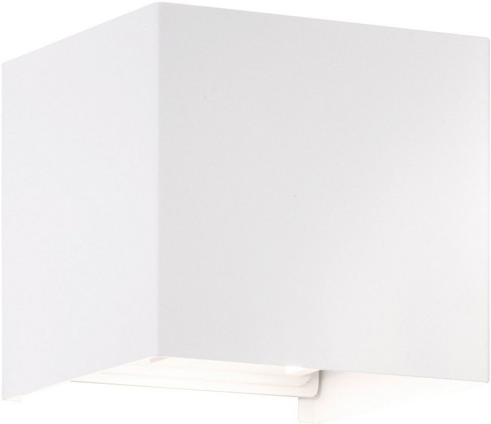FISCHER & HONSEL LED Wandleuchte Wall, Ein-/Ausschalter, LED fest  integriert, Warmweiß, Lichtaustrittswinkel an beiden Seiten verstellbar