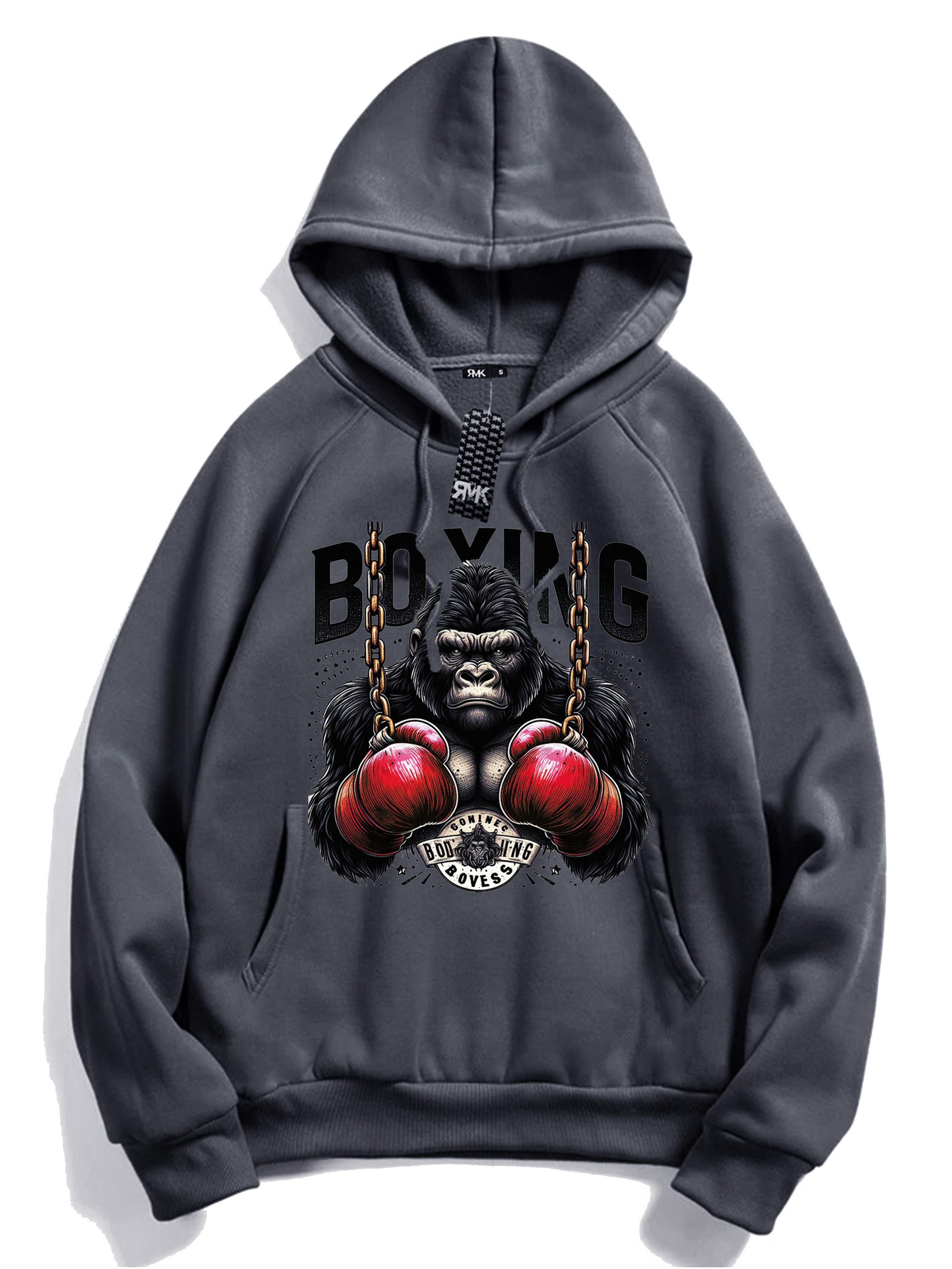RMK Hoodie Herren Pullover Kapuzenpullover Langarm Boxen Gym Gorilla Oversi günstig online kaufen