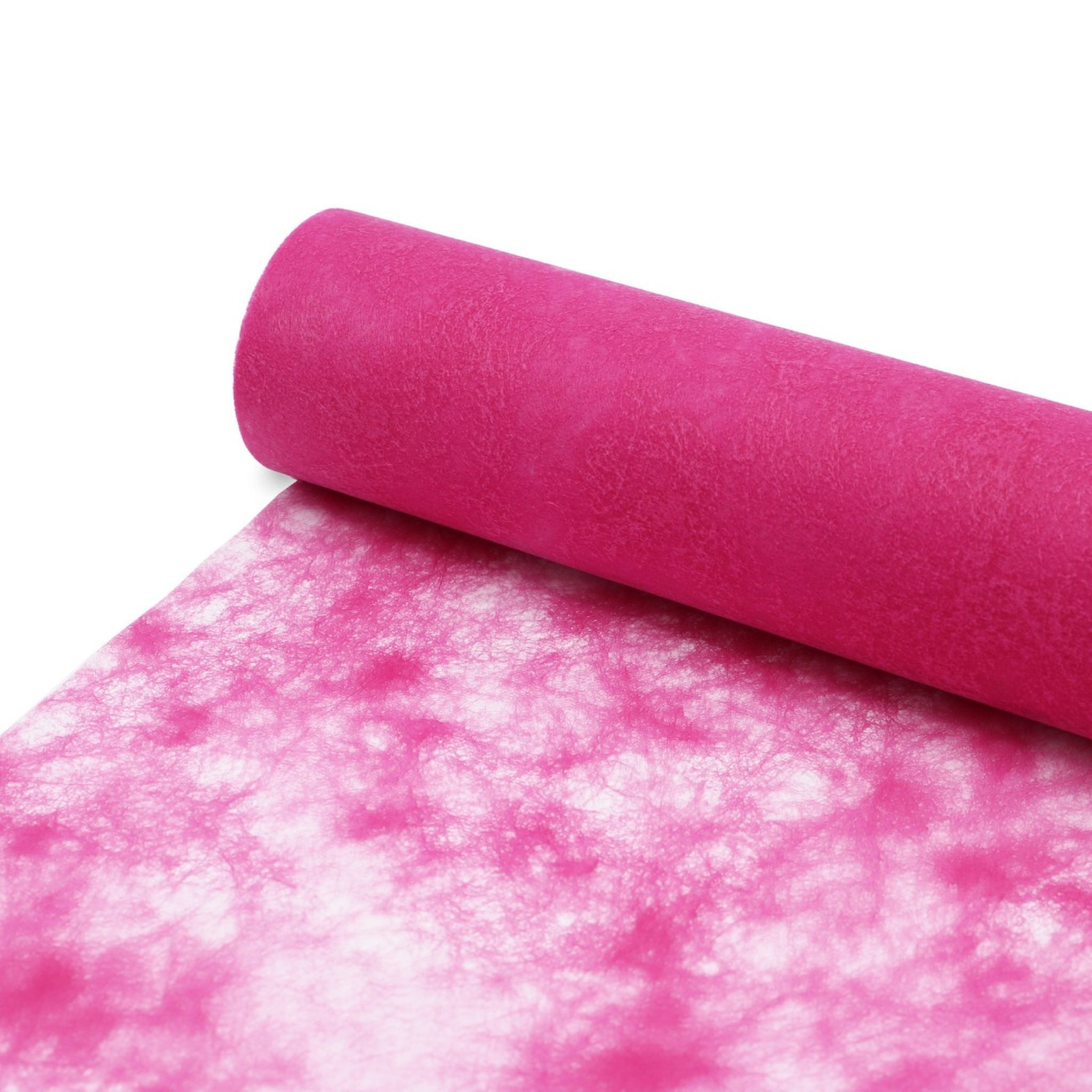Tischläufer Sizocloud® Tischläufer fuchsia-pink 30cm Rolle 25 Meter + ca.100 Deko