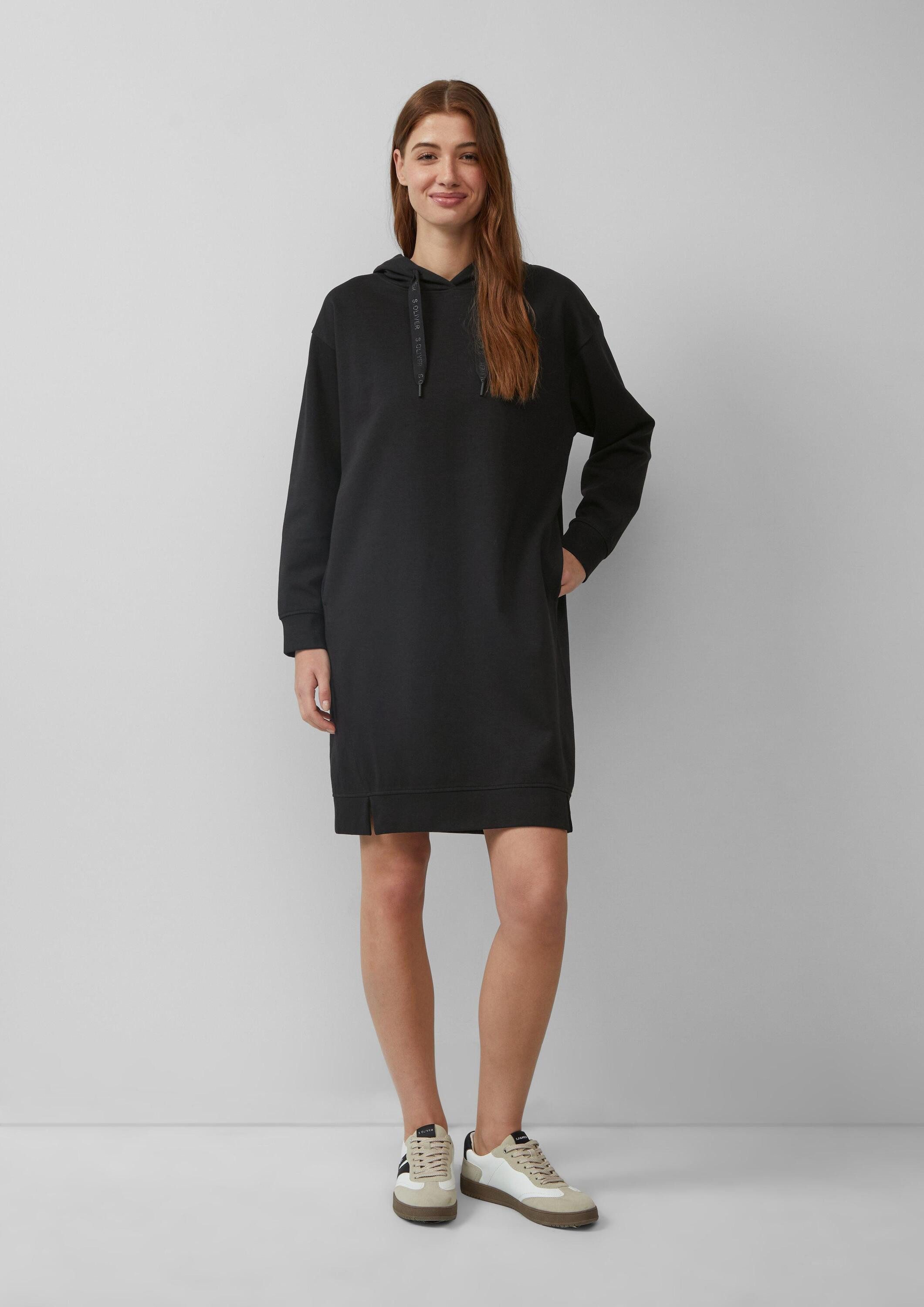 s.Oliver Minikleid Kleid Sweatkleid mit seitlichen Eingrifftaschen und Kapu günstig online kaufen
