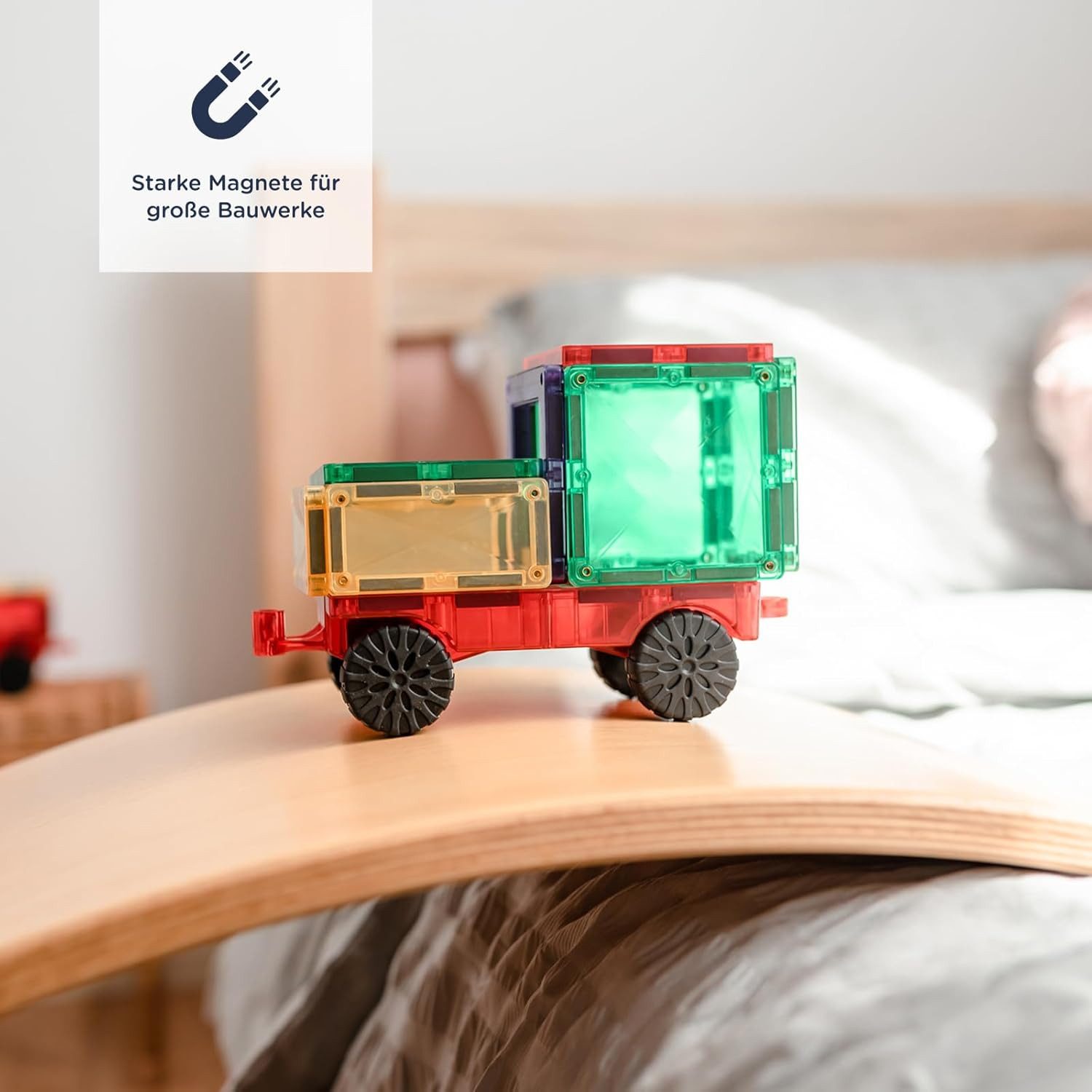 Connetix Kugelbahn CONNETIX Magnetbausteine Regenbogen 24 Stück