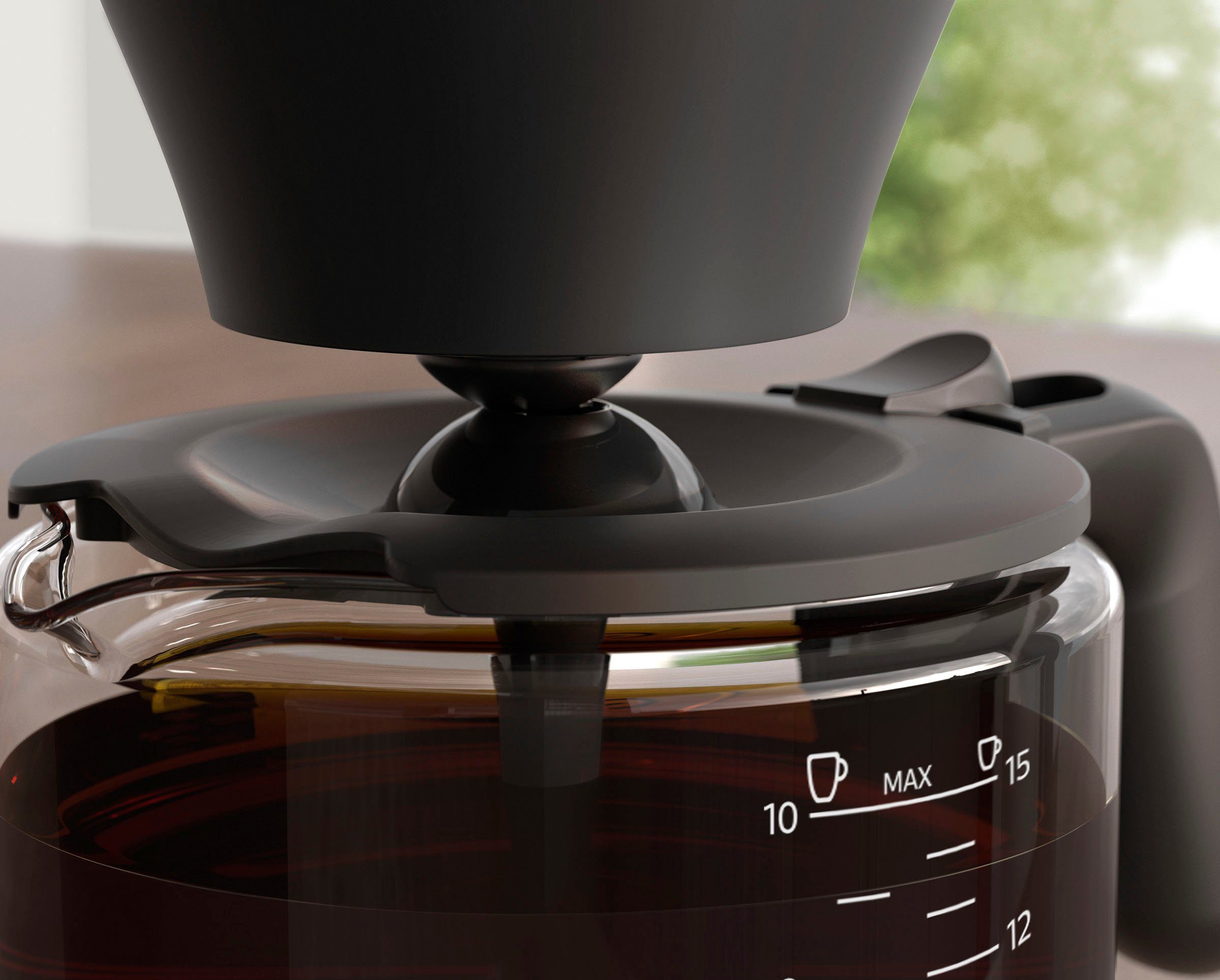 Philips Filterkaffeemaschine Café Gourmet HD5416/60, 1,25l Kaffeekanne, Tropfstopp und Abschaltfunktion, Direkt-Brüh-Prinzip