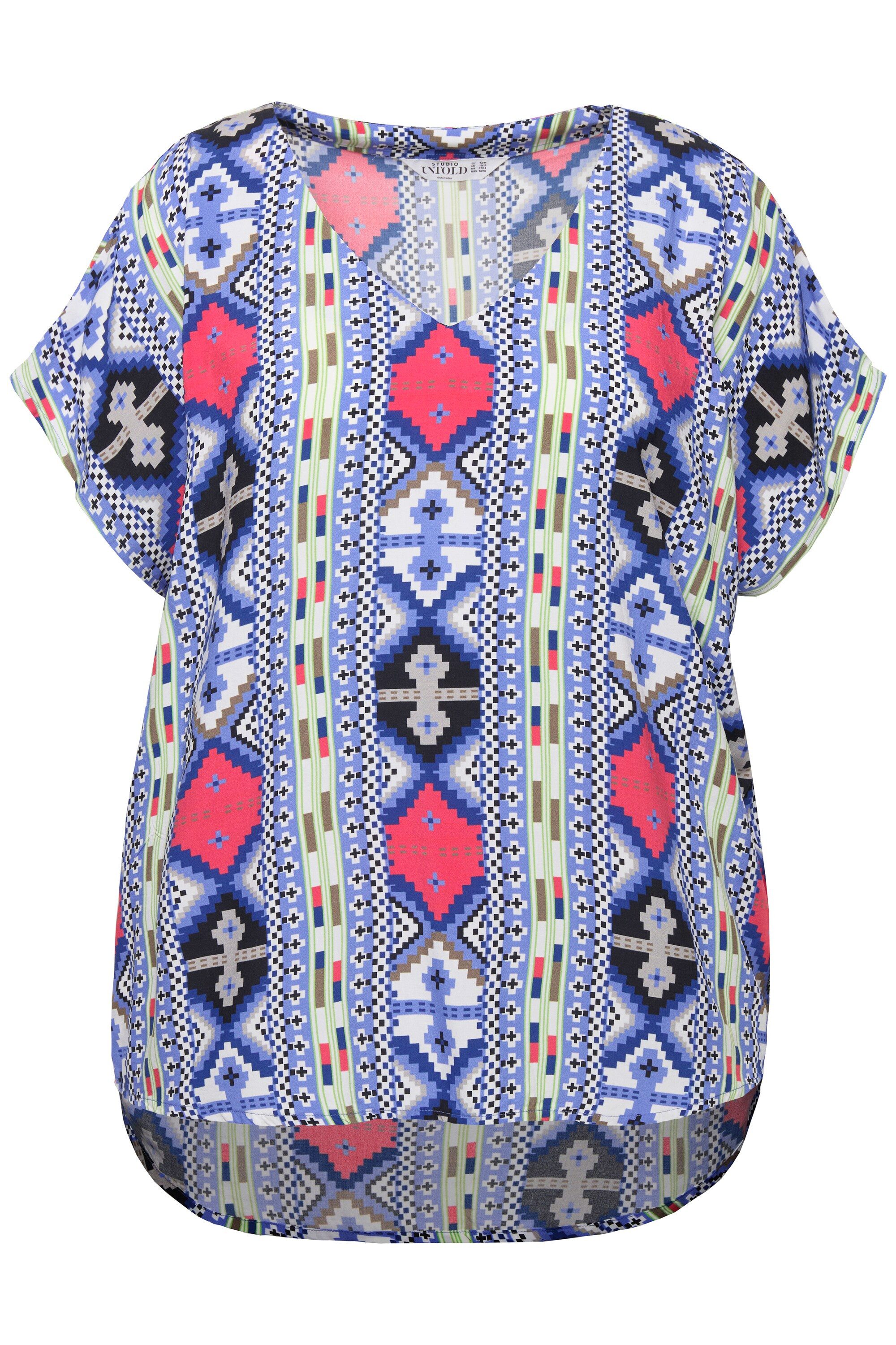 Studio Untold Hemdbluse Blusenshirt oversized grafischer günstig online kaufen
