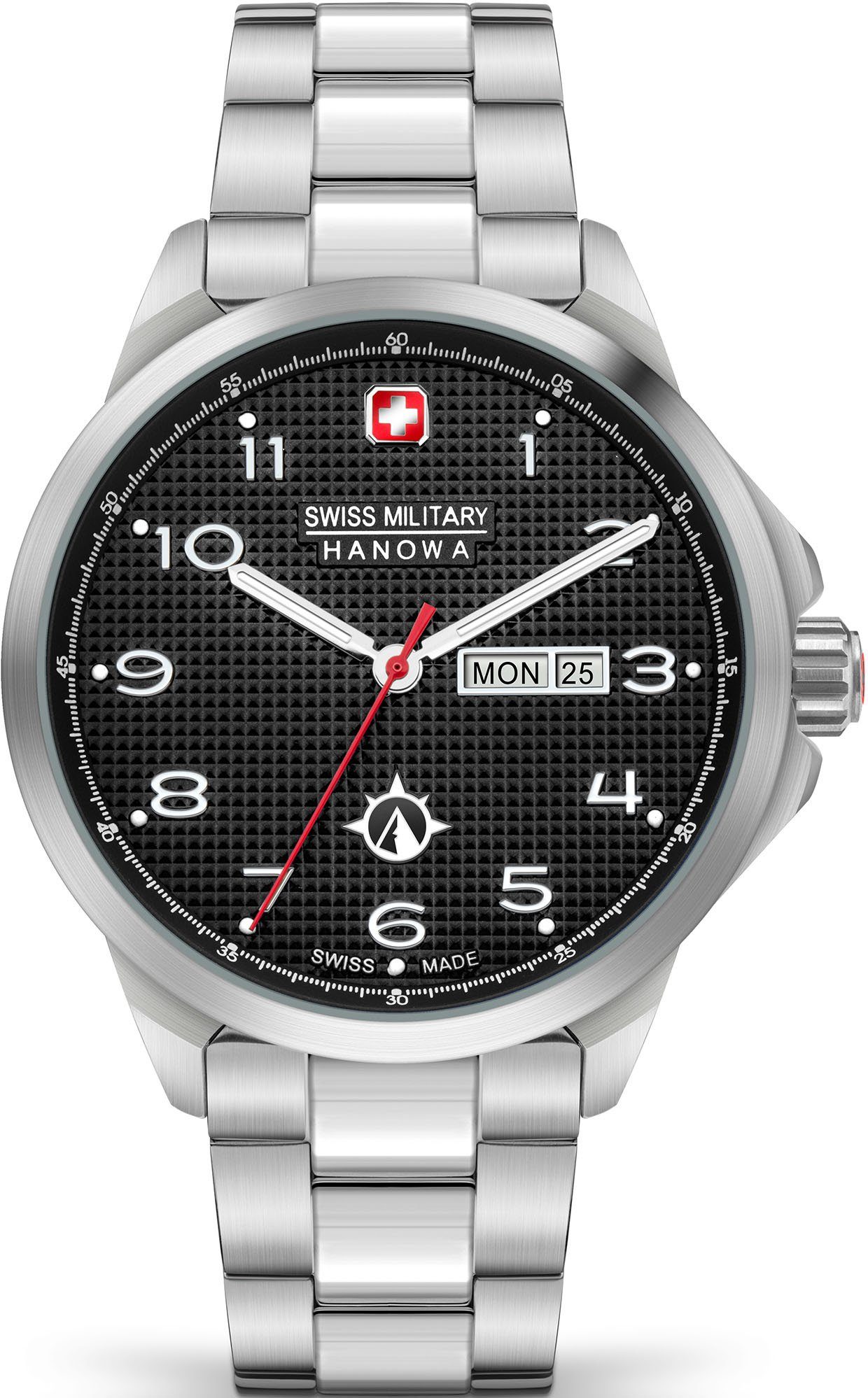 Swiss Military Hanowa Quarzuhr PUMA, SMWGH2100303, Armbanduhr, Herrenuhr, Schweizer Uhr, Datum, Saphirglas, Swiss Made