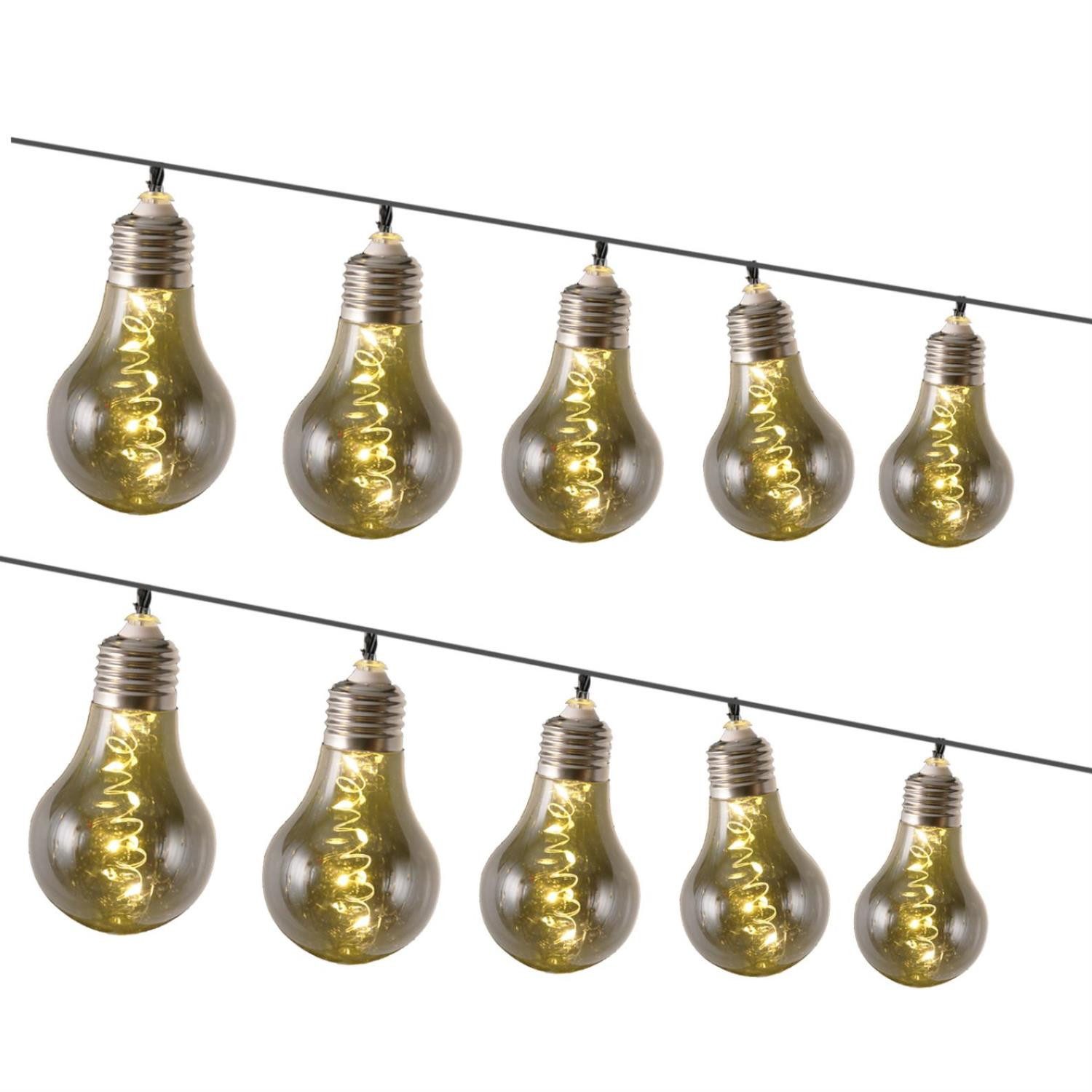 MARELIDA LED-Lichterkette Solar Lichterkette 10 Glühbirne günstig online kaufen