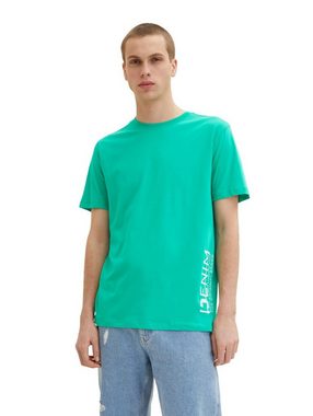 TOM TAILOR Denim T-Shirt SIDE PRINTED (1-tlg) aus Baumwolle