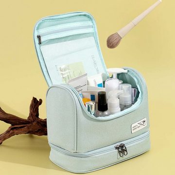 FIDDY Kosmetiktasche Quadratische Kosmetiktasche, Reise-Kosmetik-Aufbewahrungstasche (Tragbare Nass- und Trocken-Kulturtasche, 1-tlg)
