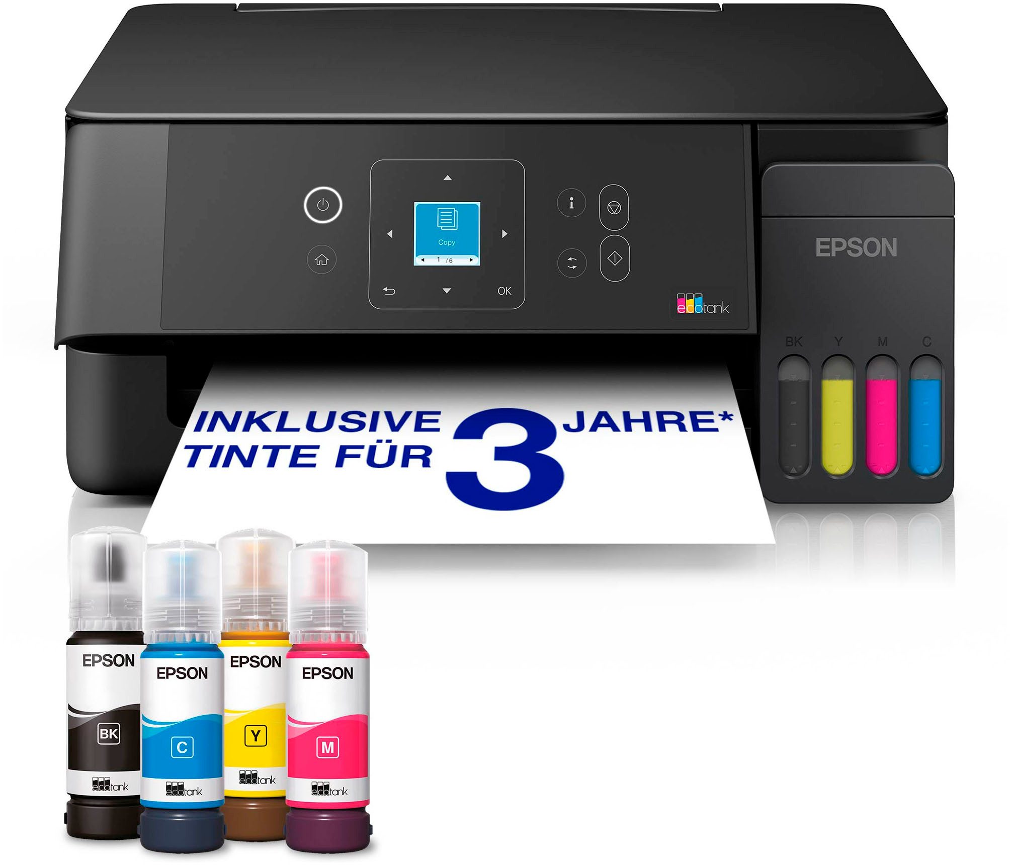 Epson EcoTank ET-2920 Multifunktionsdrucker, (WLAN (Wi-Fi), LAN (Ethernet), Wi-Fi Direct)