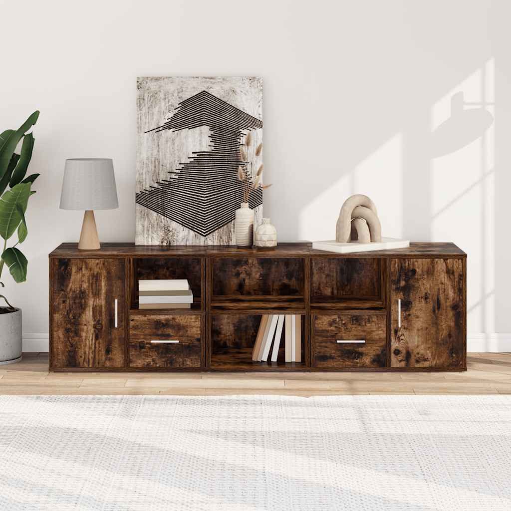 vidaXL Schuhschrank Eckregal Räuchereiche 160x40x45 cm günstig online kaufen