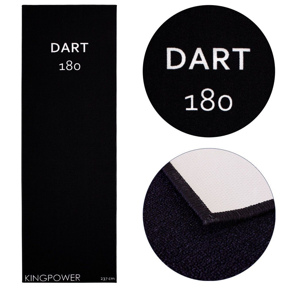 Dartmatte Dartteppich Dart Matte Turnier Matte Dartmatte Darts 237x80 cm Schwarz