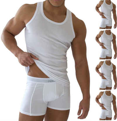 normani Unterhemd »5 Stück Herren-Unterhemd Feinripp Weiß«, mit Feinrippung