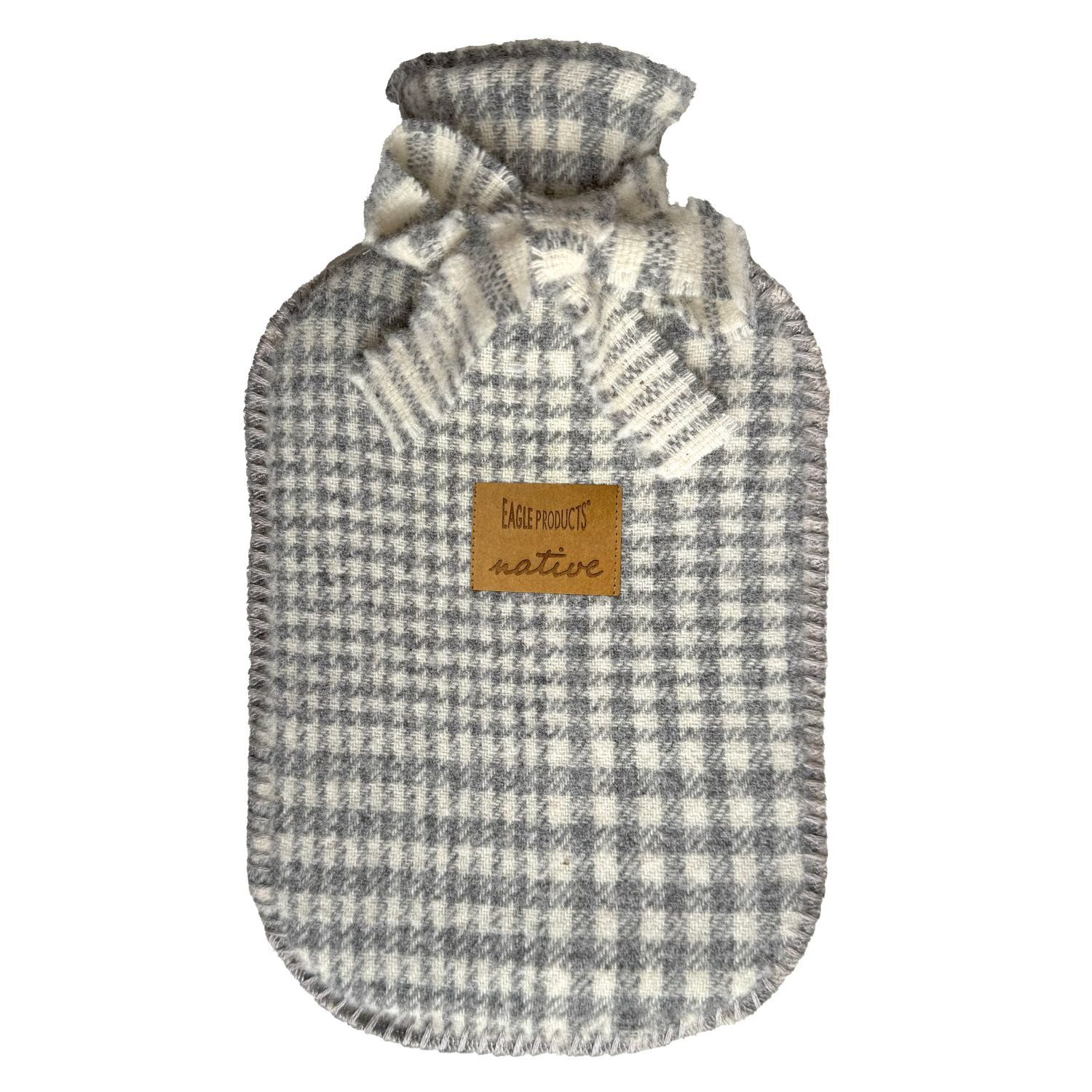 Eagle Products Wärmflasche Eagle Products Wärmflasche Arthur - native, 23x35 cm, mittelgrau, weiß