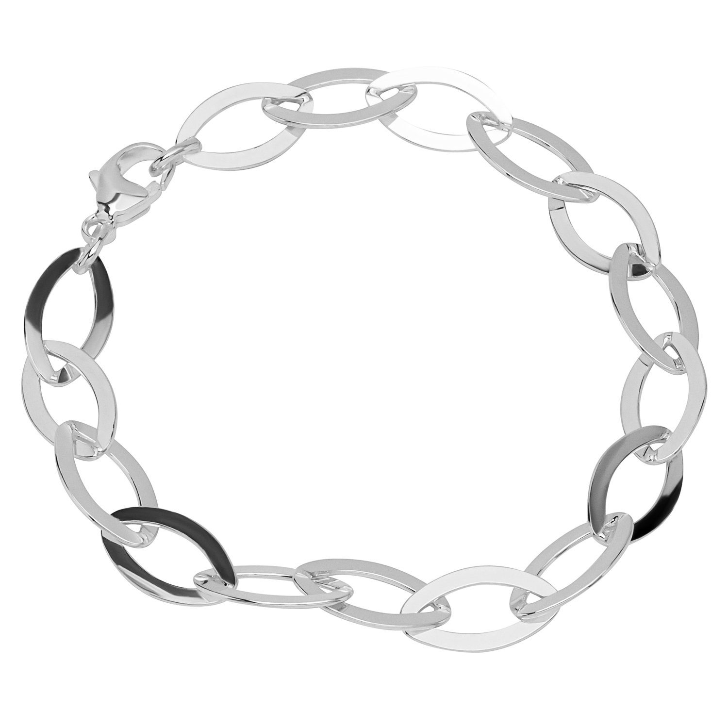 Silberarmband 925 Silber 19cm Langankerkette Damen 12352
