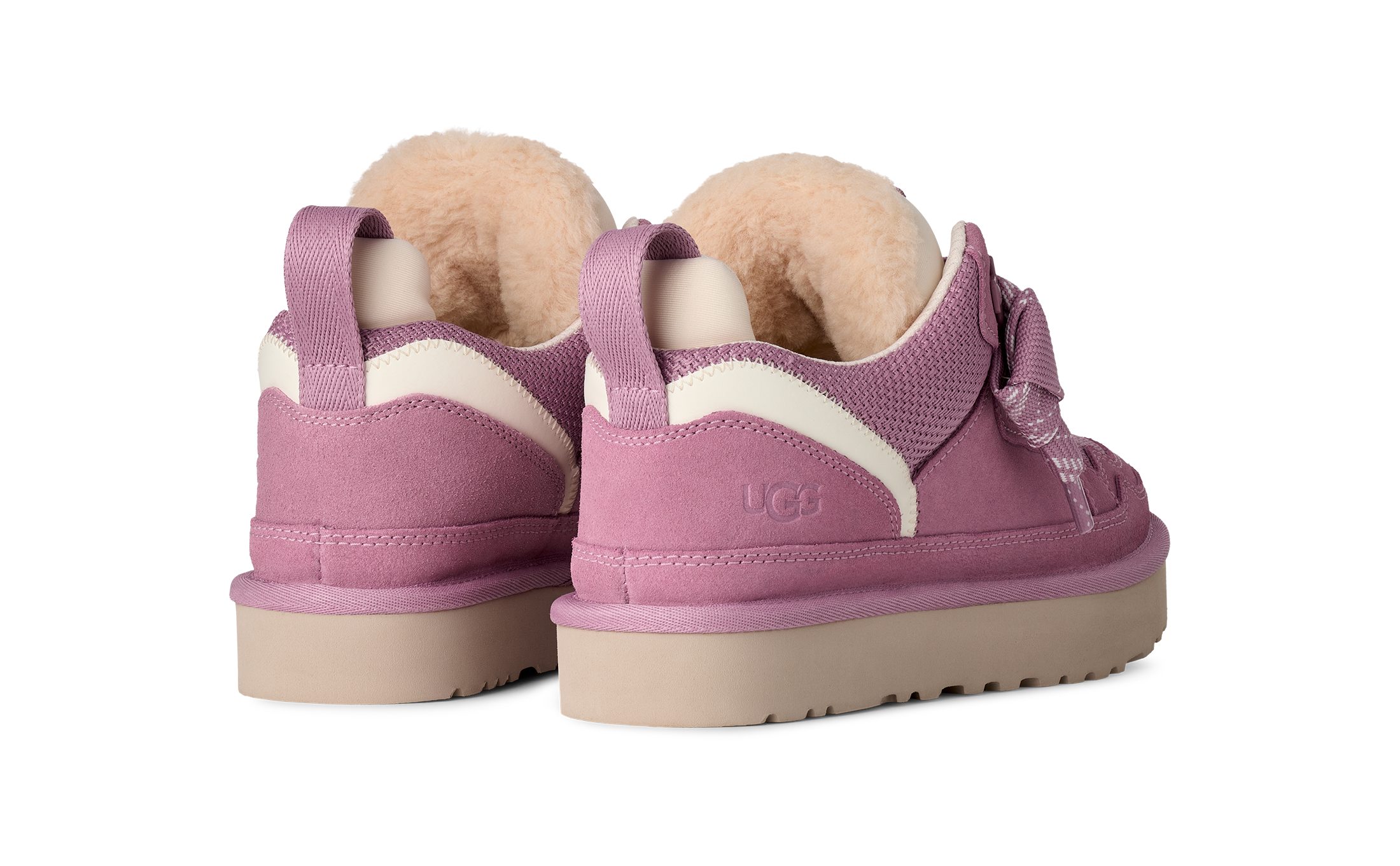 UGG W LOWMEL Sneaker Schnürboots, lässiger Winter Sneaker mit auffälligen Schnürsenkeln
