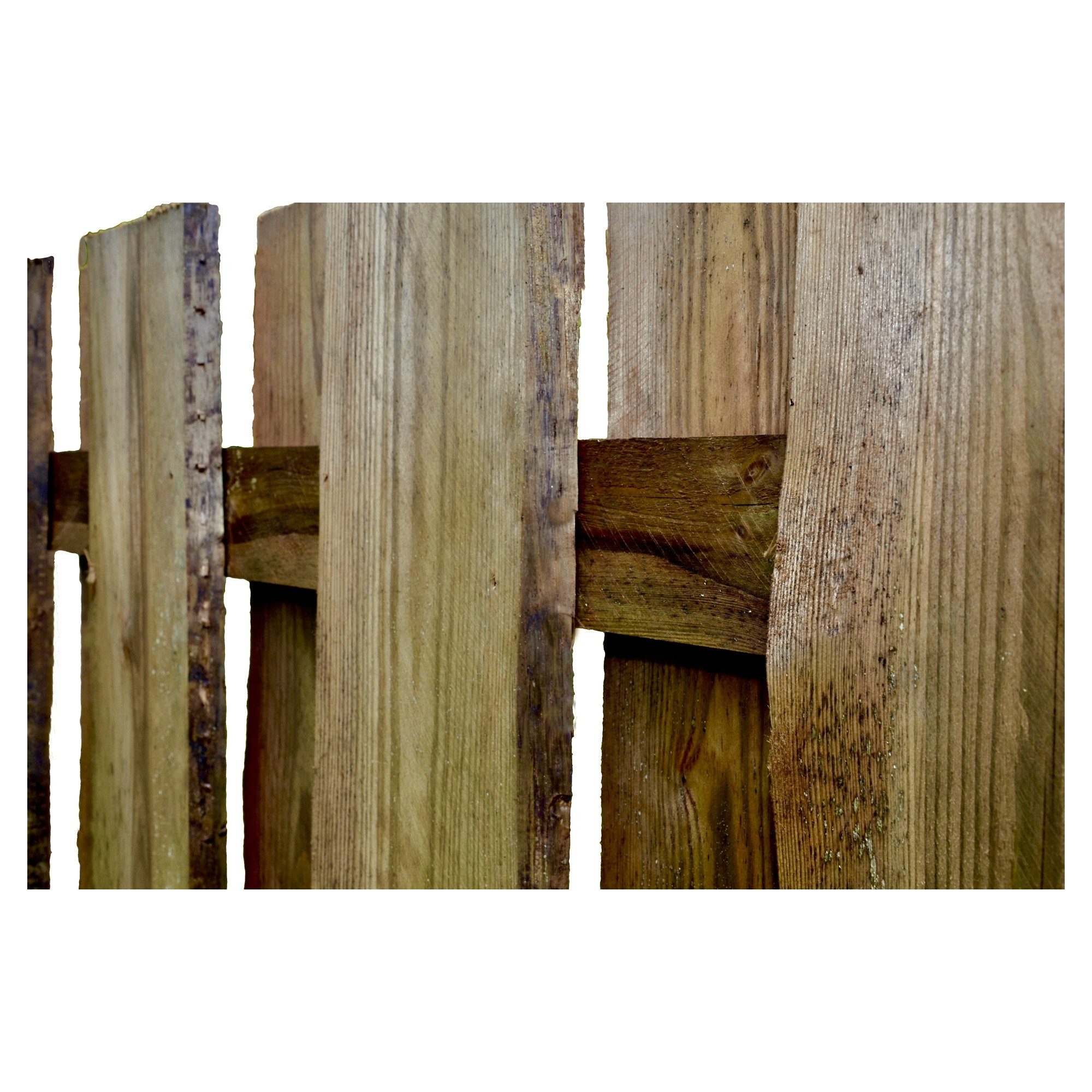 KONIFERA Sichtschutzelement FULLERTON, (Komplettset inkl. Zubehör), Rustikale Bohlen, verschiedene Längen