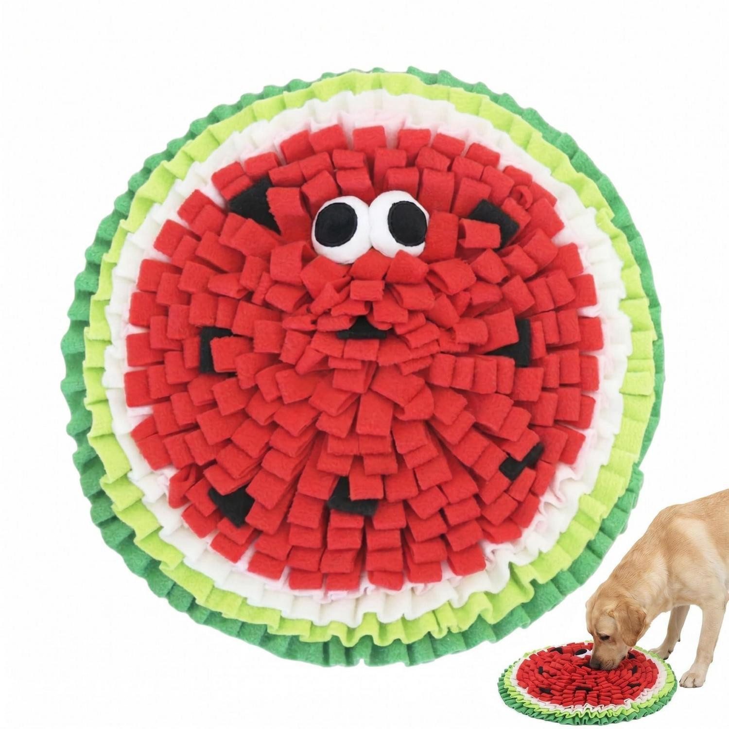 LuxusKollektion Schnüffelteppich Hundeschnüffelteppich Interaktiv Wassermelone, Textil