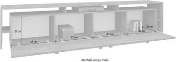 borchardt Möbel TV-Schrank Sophia Breite 220 cm, mit Überbau