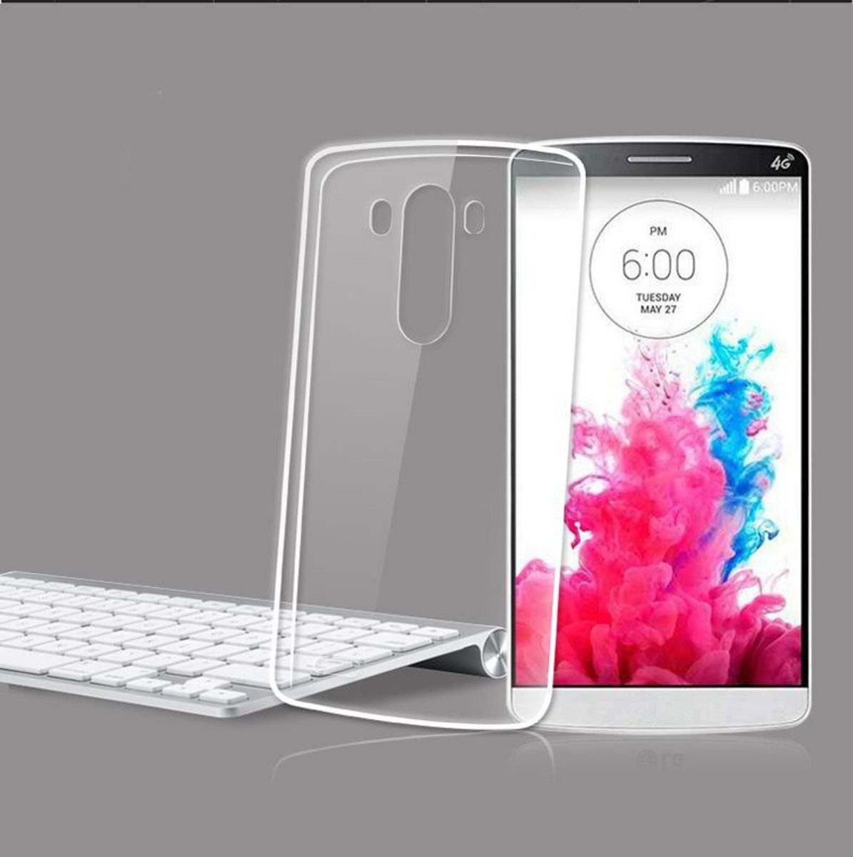 König Design Handyhülle LG G4, LG G4 Handyhülle Ultra Dünn Bumper Backcover Transparent