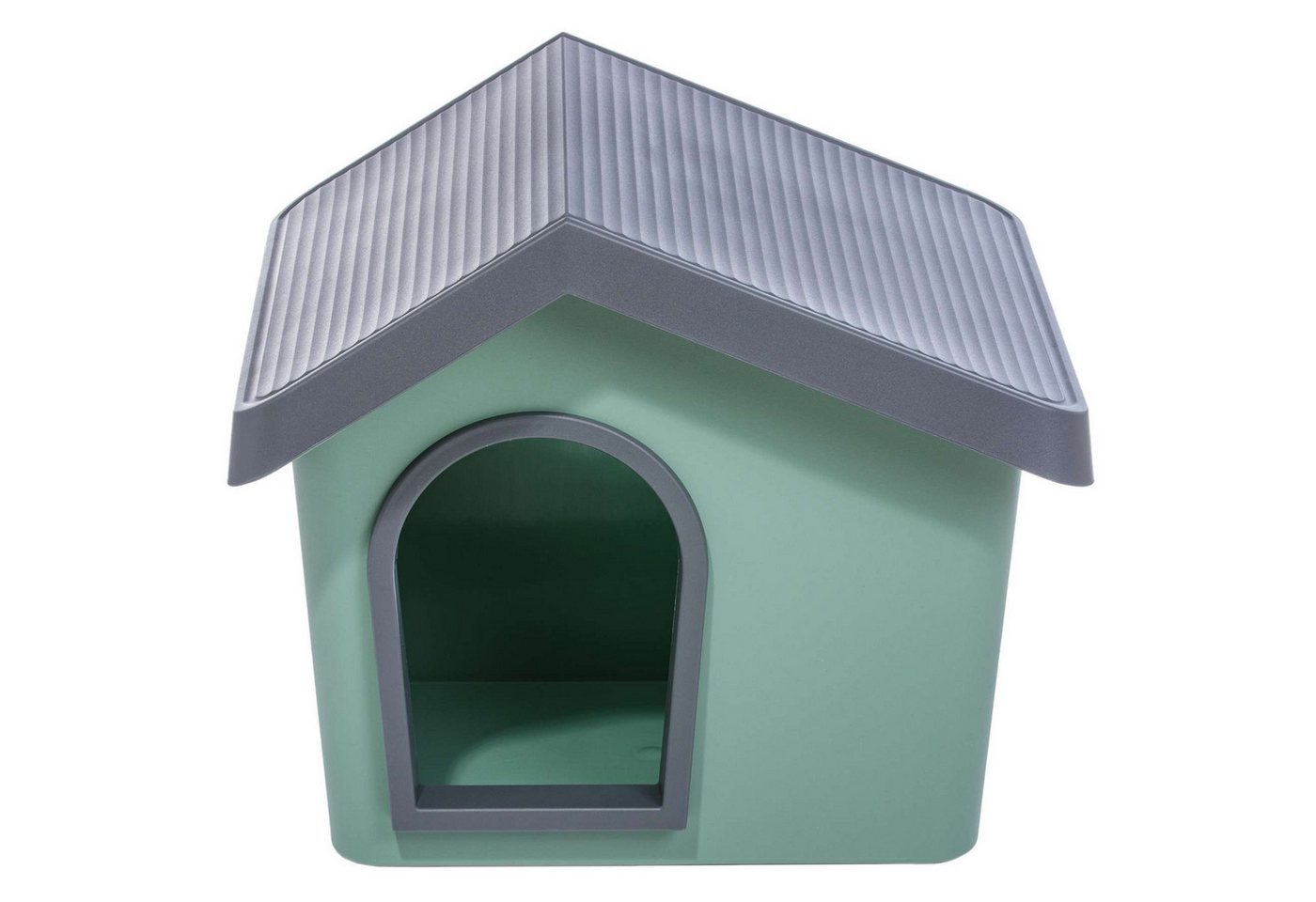 Thumbnail - PETGARD Tierhöhle Hunde- und Katzenhaus Hundehütte aus Kunststoff Schwarz-Grün
