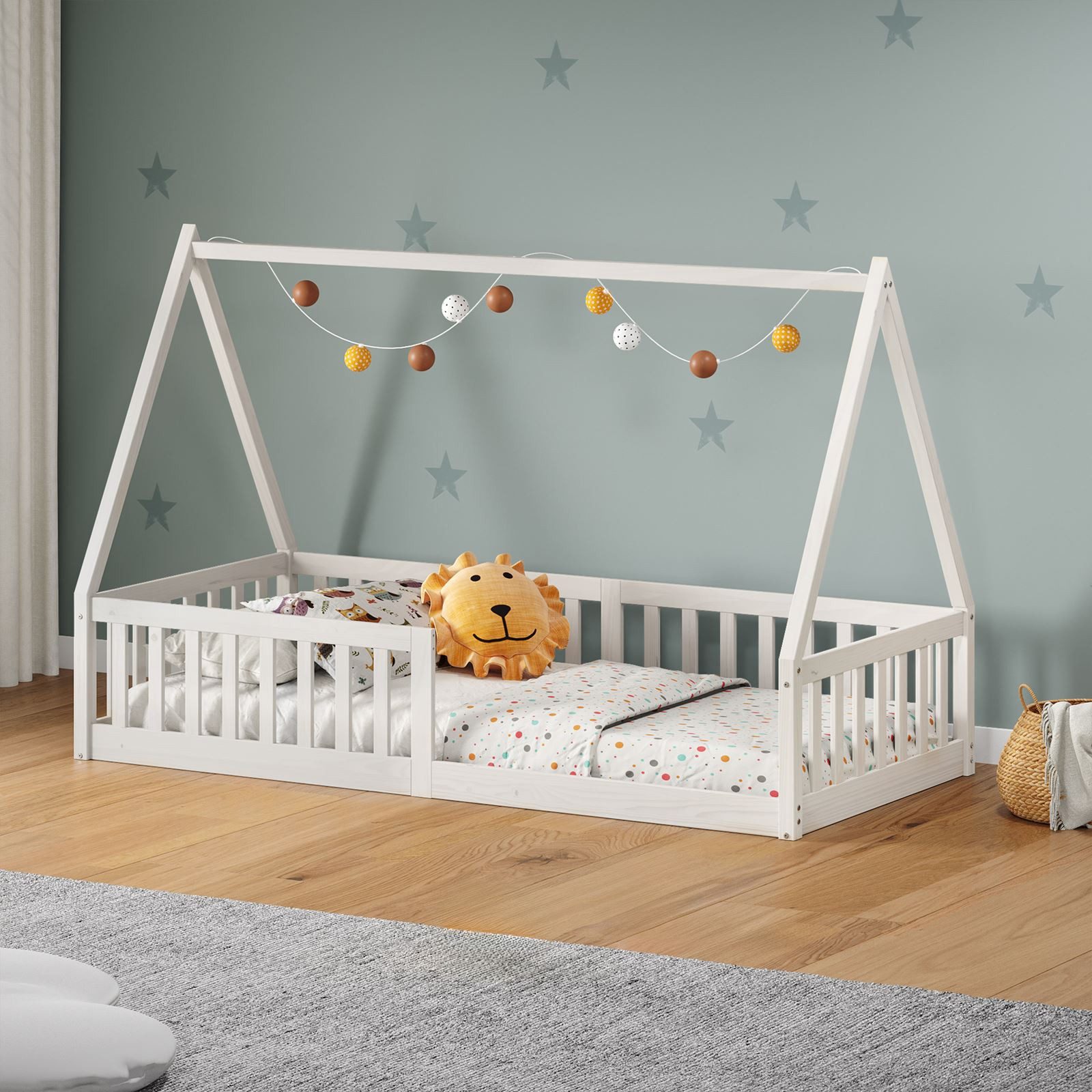 IDIMEX Kinderbett NICOLAS, Kinderbett in Hausform, günstig online kaufen