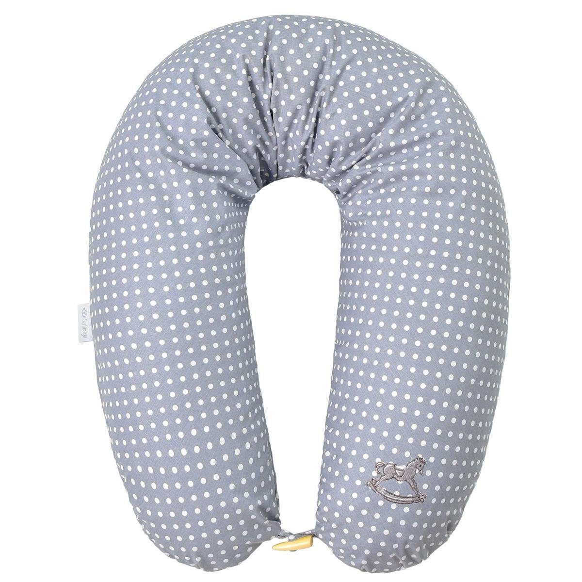 SEI Design Stillkissen Seitenschläferkissen Babynestchen Kuschelnest 170x30 cm, Schwangerschaftskissen mit Bezug, Bezug 100% Baumwolle