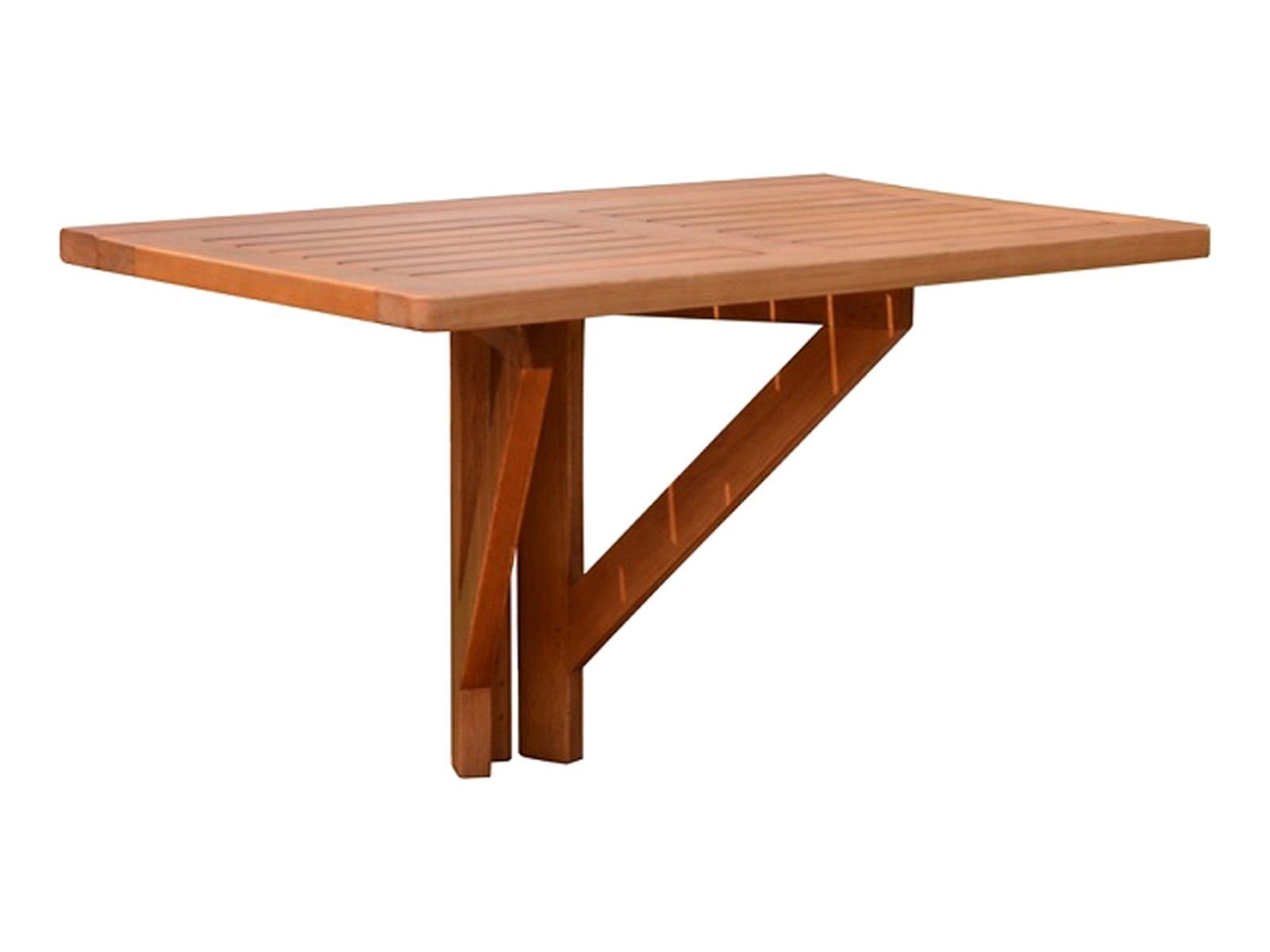 Spetebo Balkonhängetisch Eukalyptus Holz Balkon Hängetisch günstig online kaufen