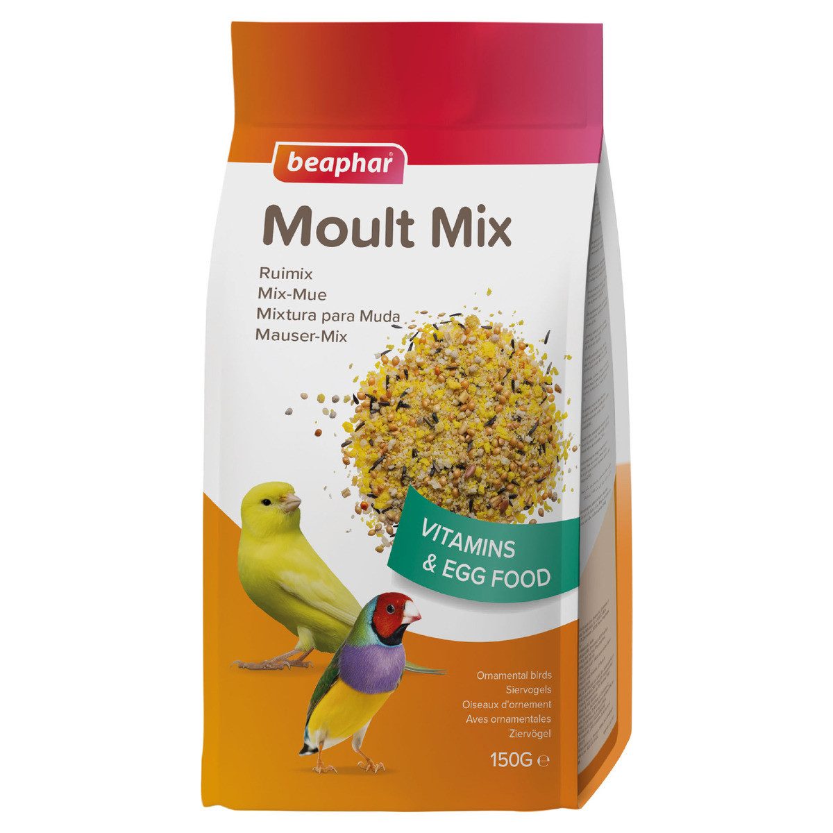 beaphar Mauser-Mix 150 g, Snack für: Vogel