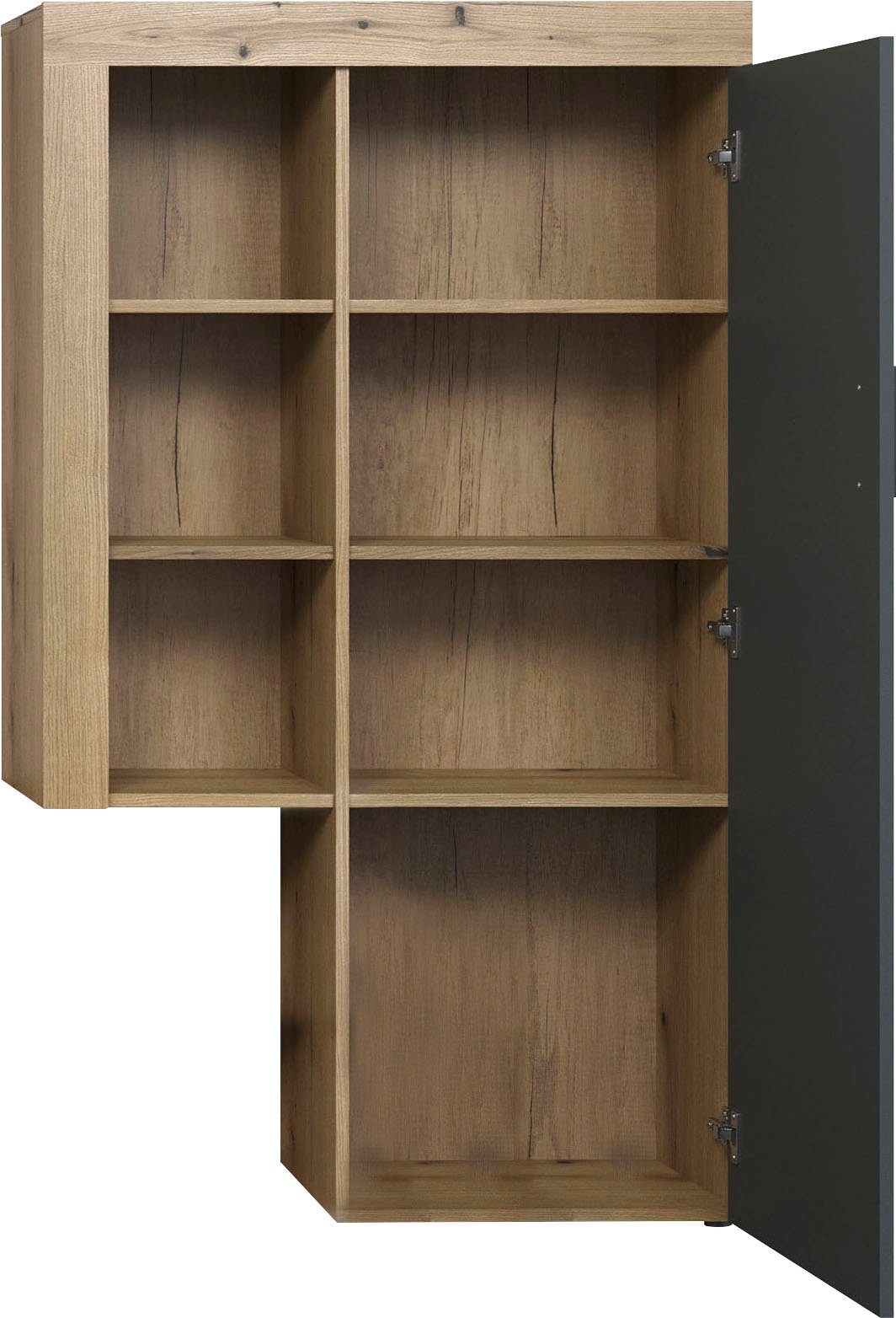 Home affaire Stauraumvitrine "Ghent", (Packung, 1 St.), Mit Hirnholzapplika günstig online kaufen