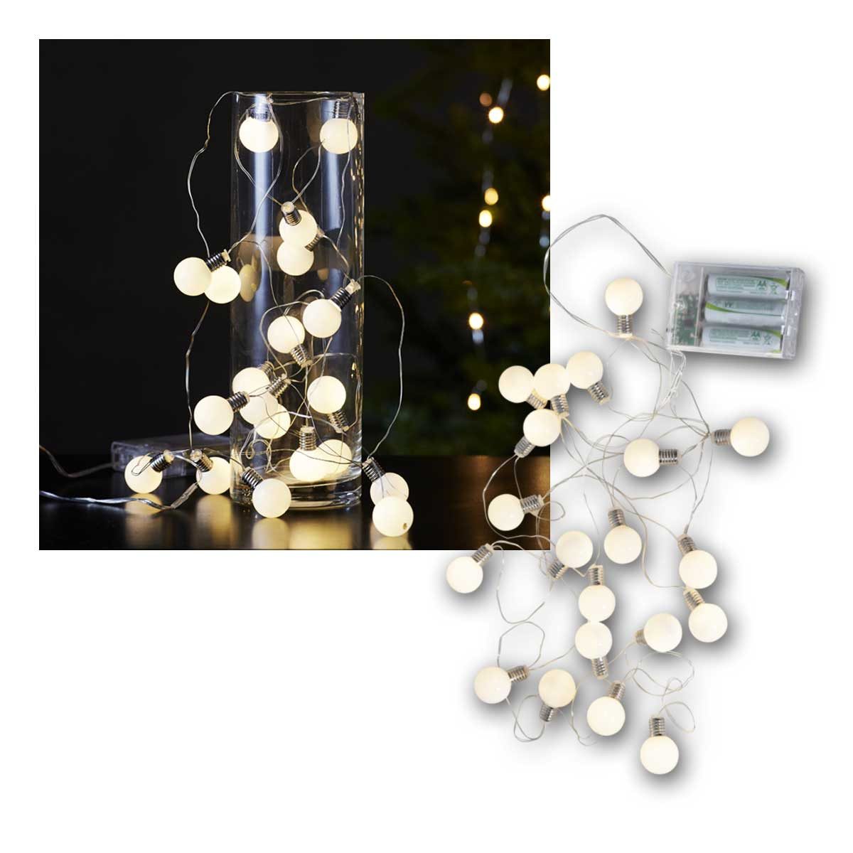 STAR TRADING LED-Lichterkette LED Lichterkette "Mini Glow", 20 LEDs warmweiß