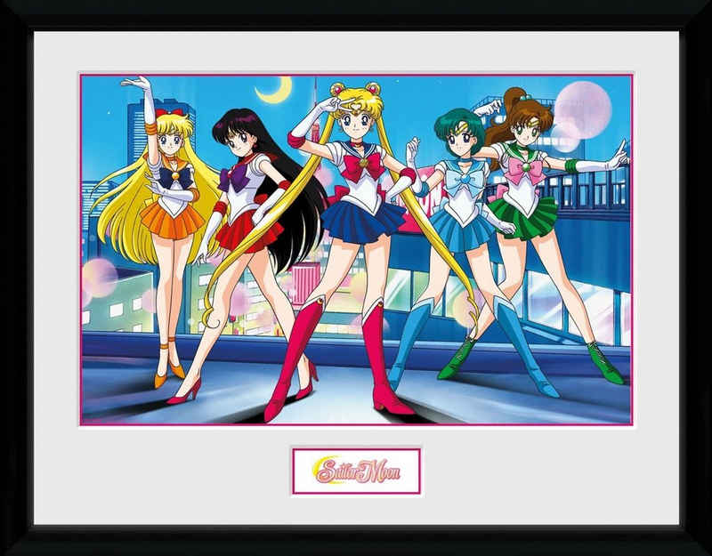 GB eye Bild mit Rahmen Sailor Moon - Gruppe Sailor Kriegerinnen - Collector Print