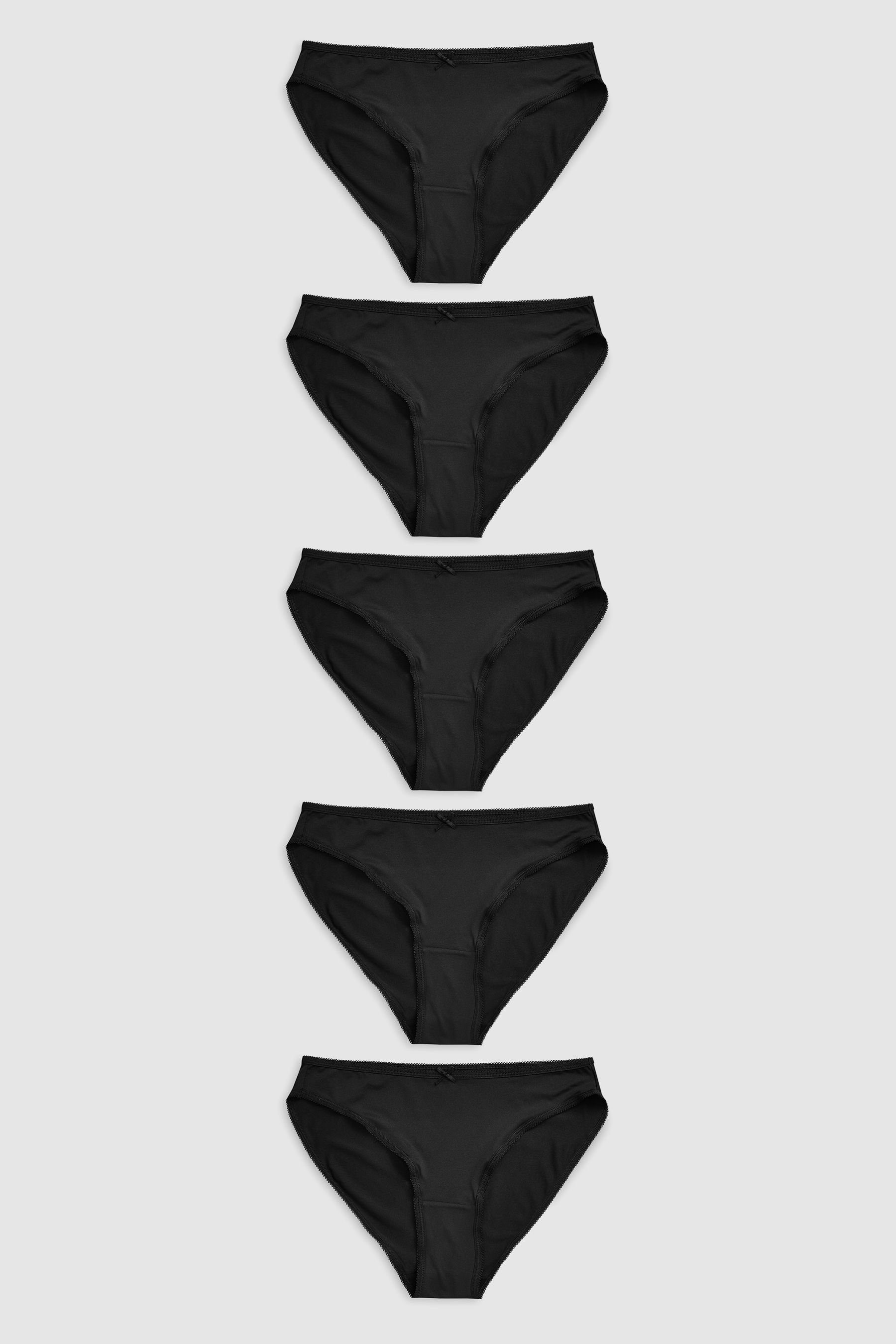 Slip 5er-Pack Mikrofaser-Slips, hoher Beinausschnitt