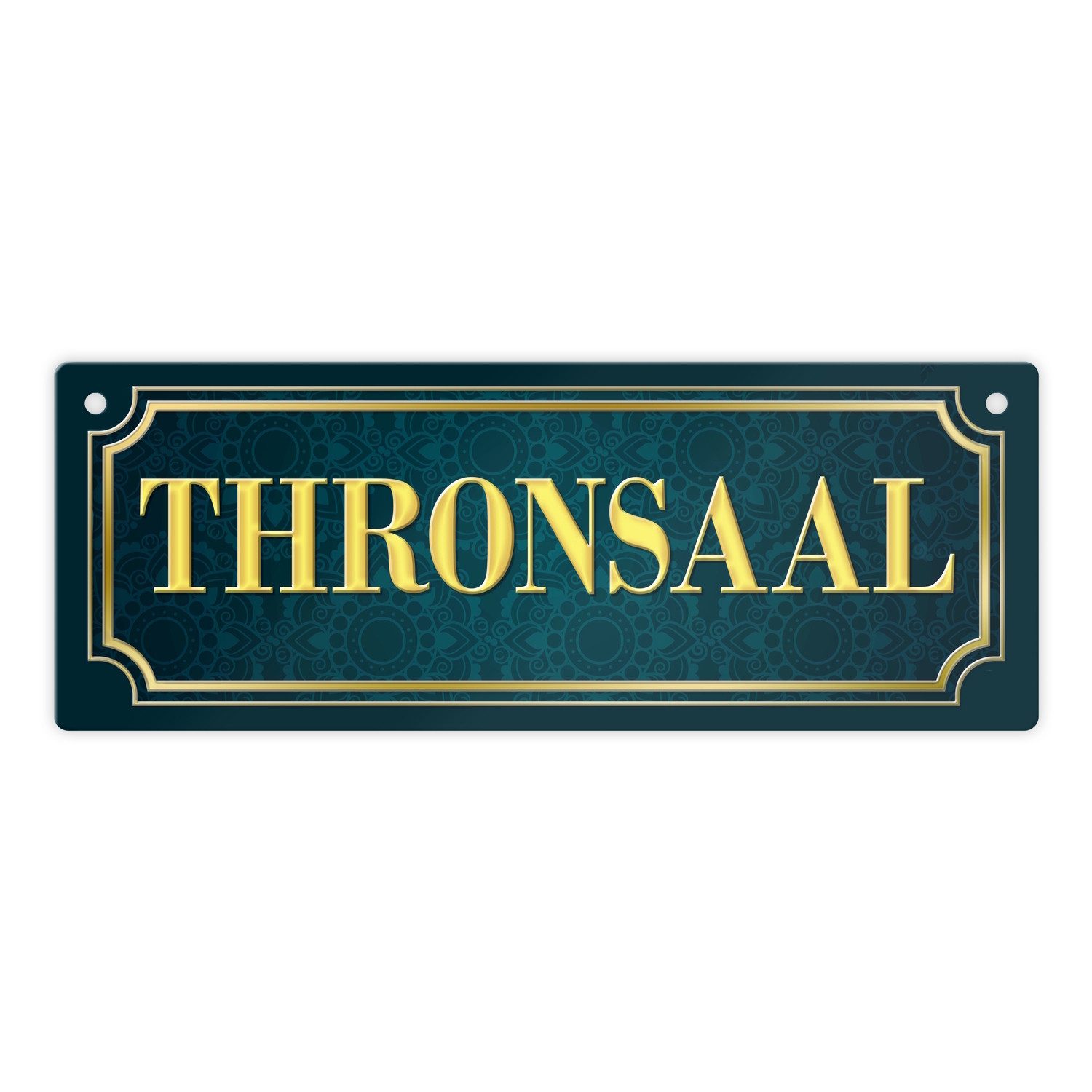 Metallschild Toiletten Metallschild mit Spruch: Thronsaal WC Klo König Thron