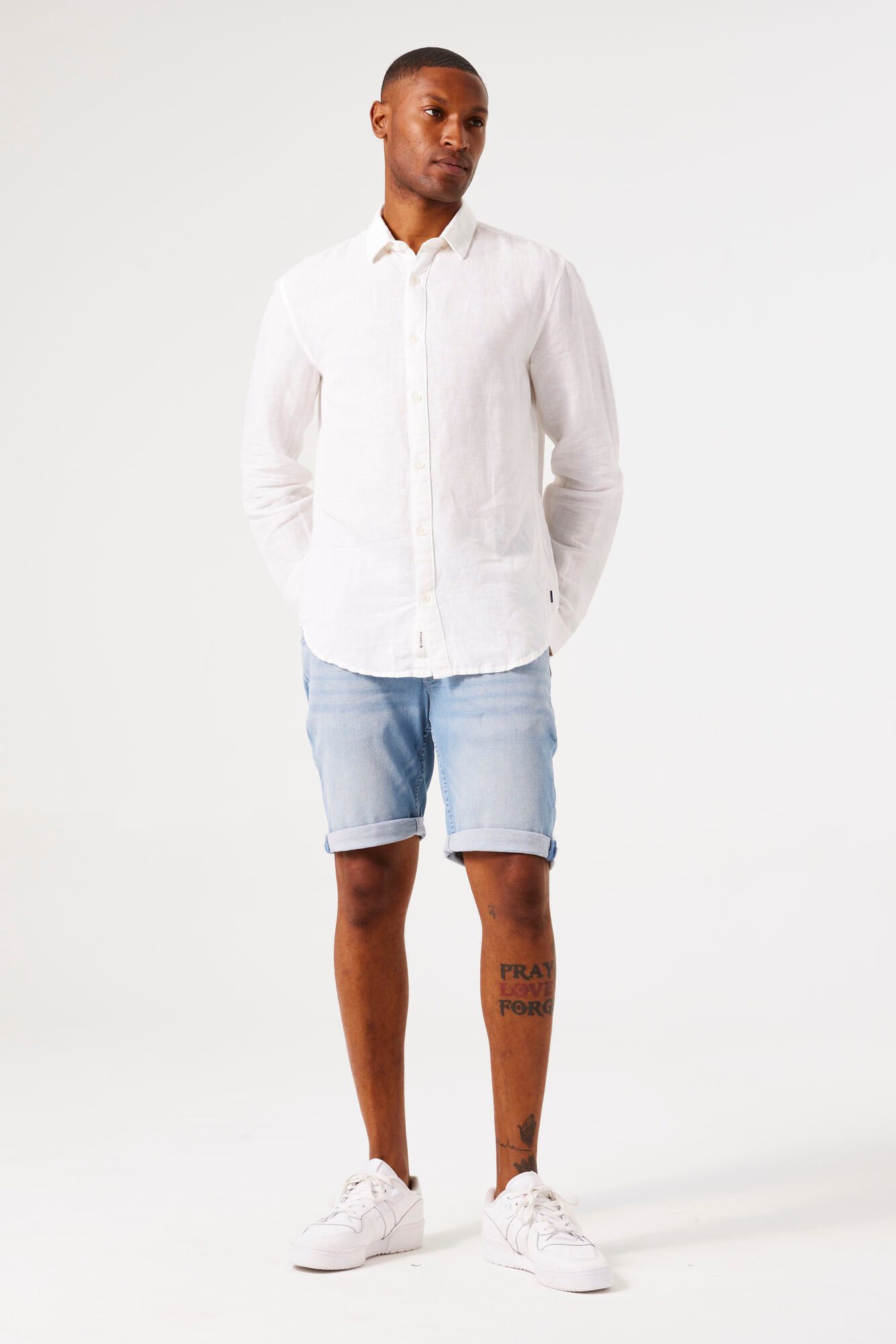 GARCIA JEANS 5-Pocket-Jeans GARCIA RUSSO SHORT light used blue 615.2956