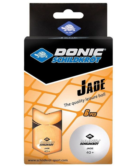 Donic-Schildkröt Tischtennisball Jade Poly 40+ 6 Stück orange Tischtennis Bälle Tischtennisball Ball Balls