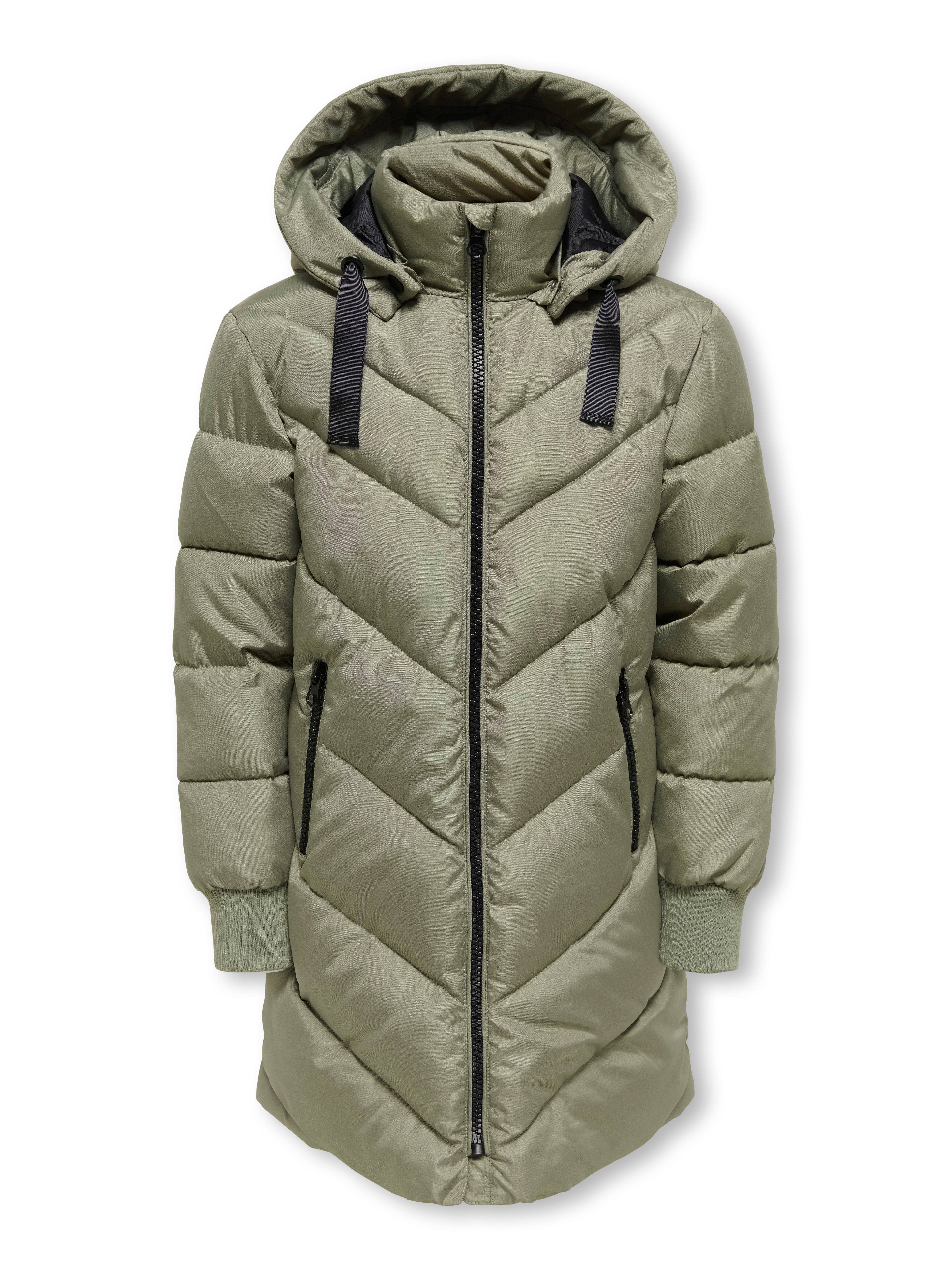 KIDS ONLY Steppjacke KOGSKYLAR HOOD JACKET VD OTW Langjacke mit abnehmbarer Kapuze