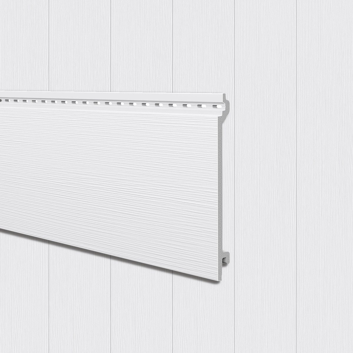 Vox Verkleidungspaneel Kerrafront FS-101 Opti Profil Länge à 2,95m 4 Stück 2qm paper weiss, BxL: 20,5x295 cm, 0,6 qm, (Bund mit 4 Paneele, 2,124 qm) Geringer Wartungsaufwand, UV-beständig, gleichmäßig zarte Struktur