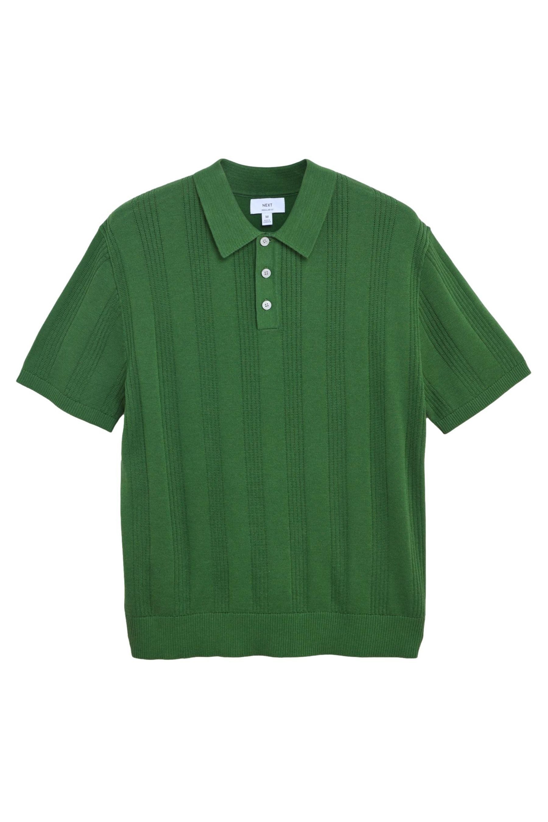 Next Poloshirt Regular Fit Poloshirt aus Strick, Pointelle (1-tlg) günstig online kaufen