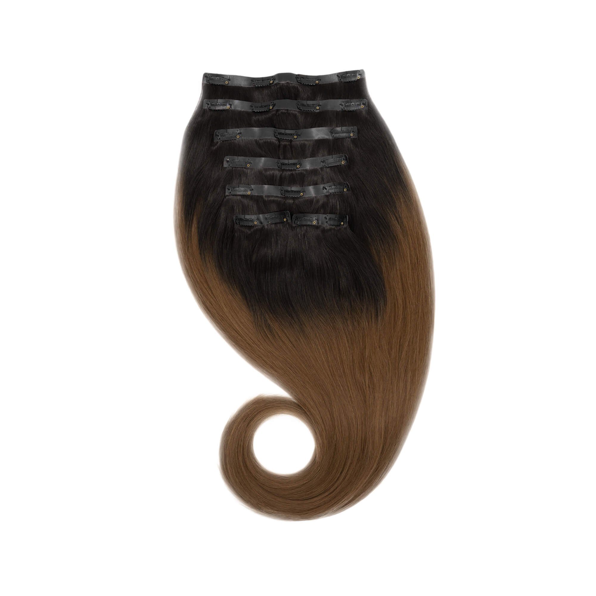 Global Extend Echthaar-Extension Clip-in-Extensions nahtlos