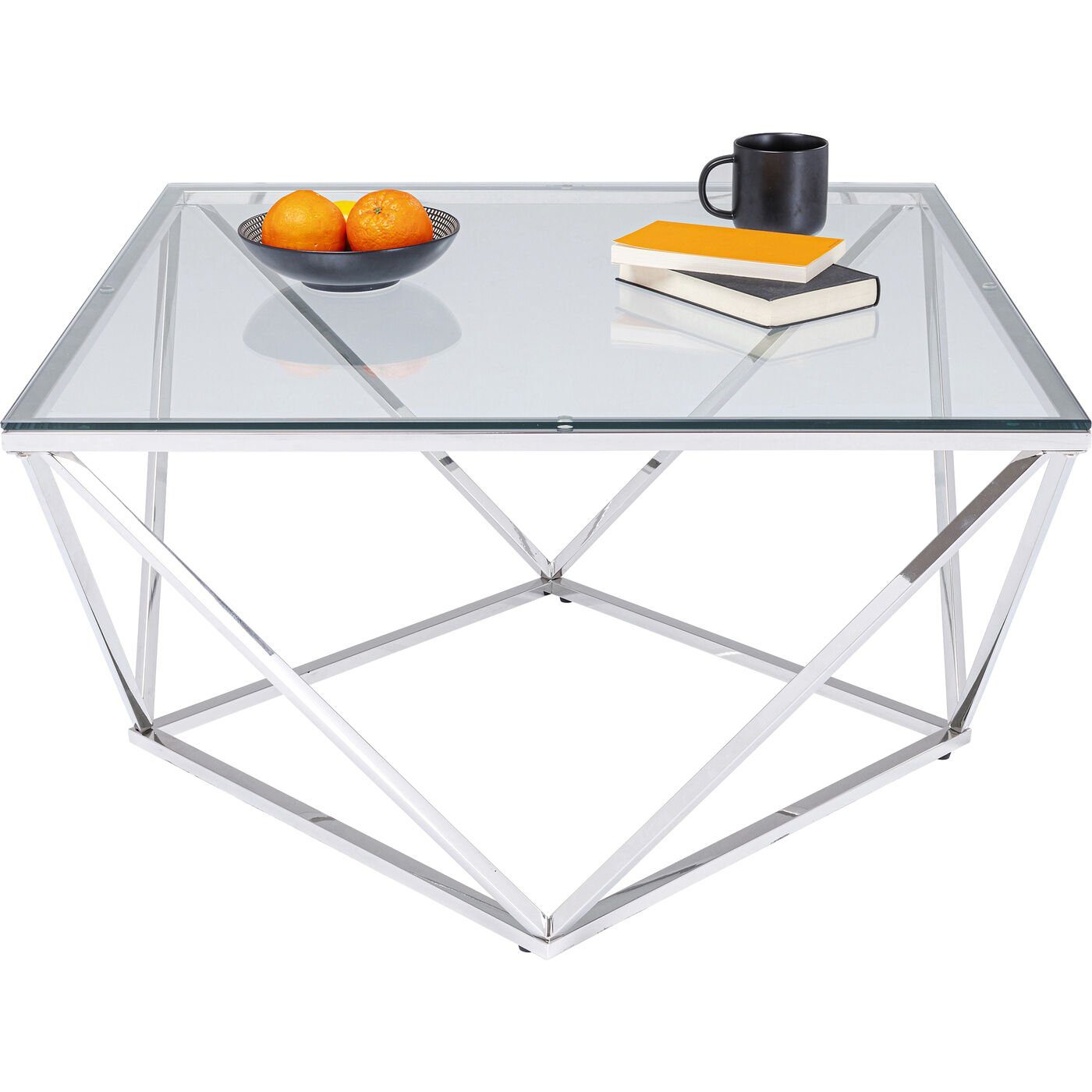 Kare Design Couchtisch Cristallo, 80x80x45 cm
